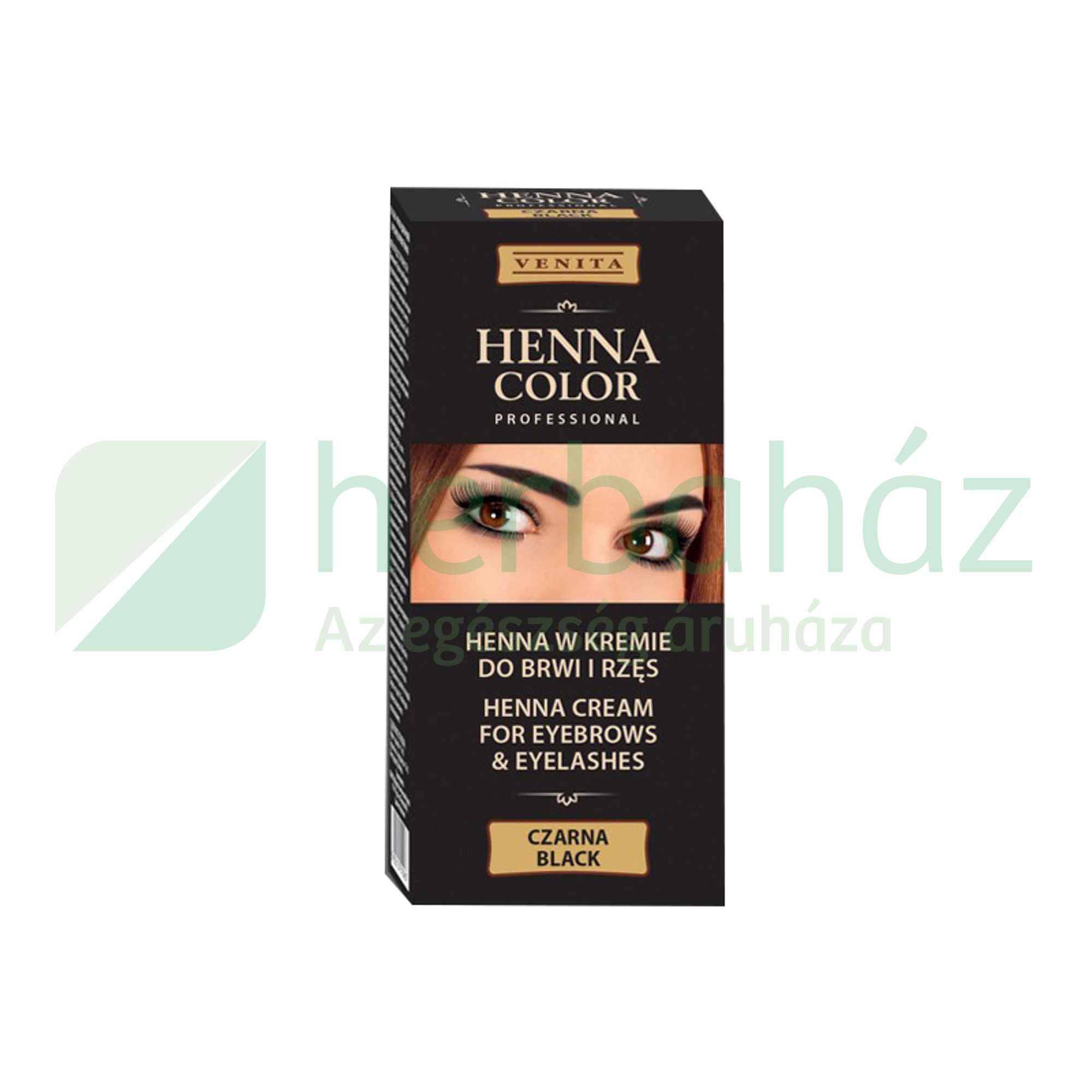 HENNA COLOR SZEMÖLDÖK ÉS SZEMPILLA KRÉMFESTÉK FEKETE 15G