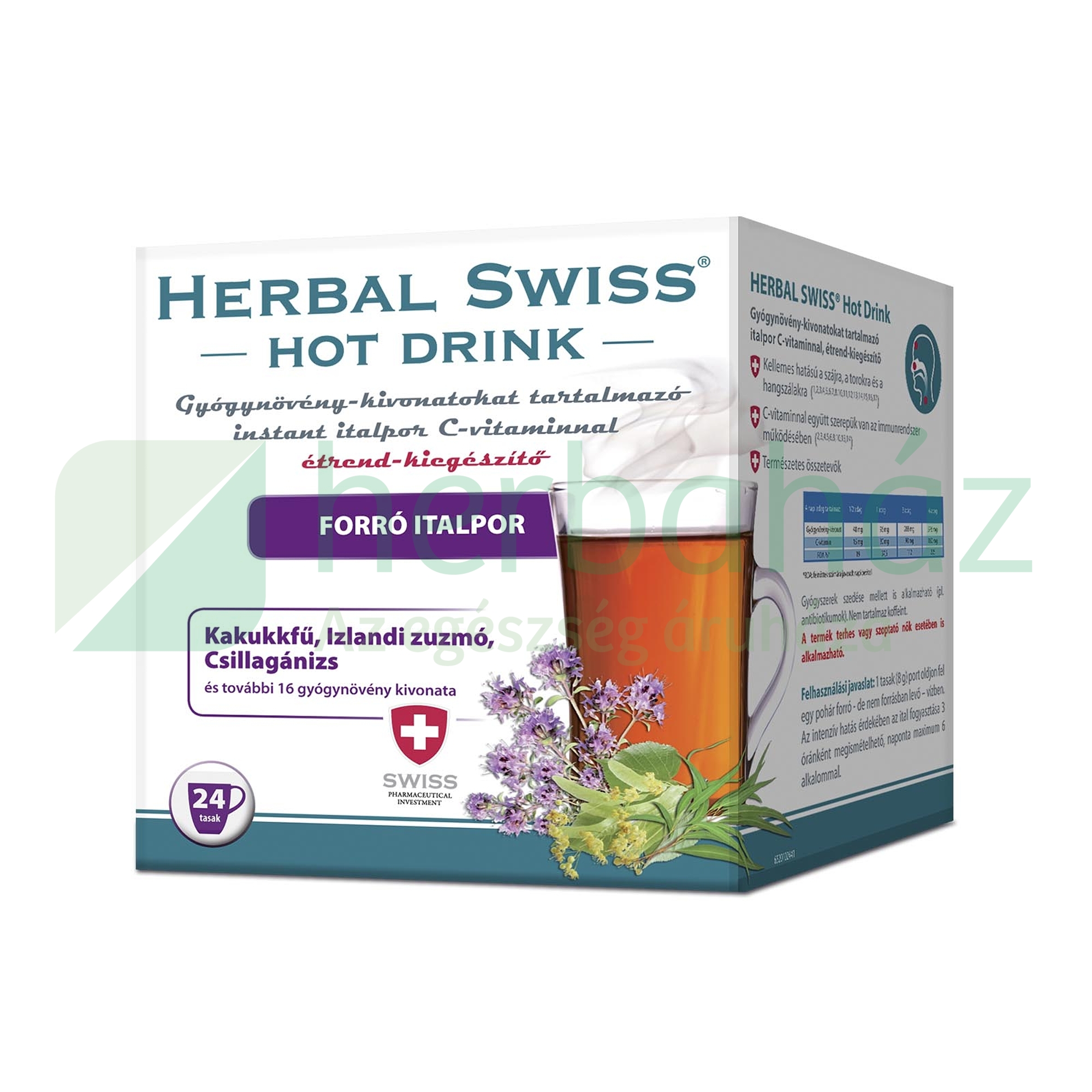 HERBAL SWISS HOT DRINK ITALPOR INSTANT 24DB