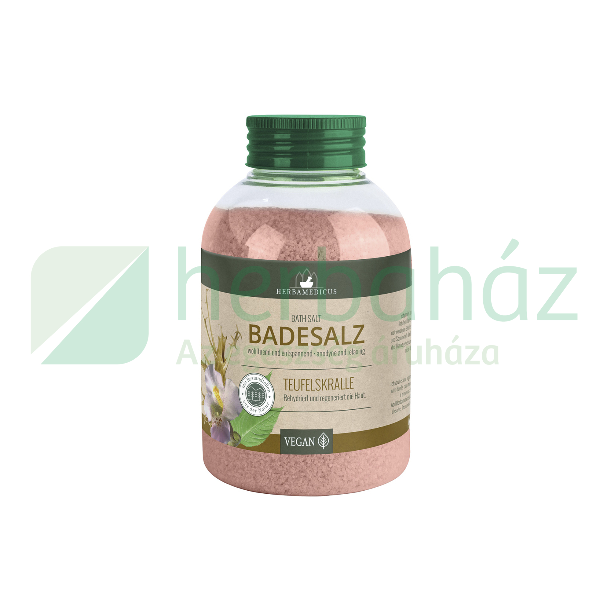 HERBAMEDICUS BADESALZ TEUFELSKRALLE ÖRDÖGKAROM FÜRDŐSÓ 575G
