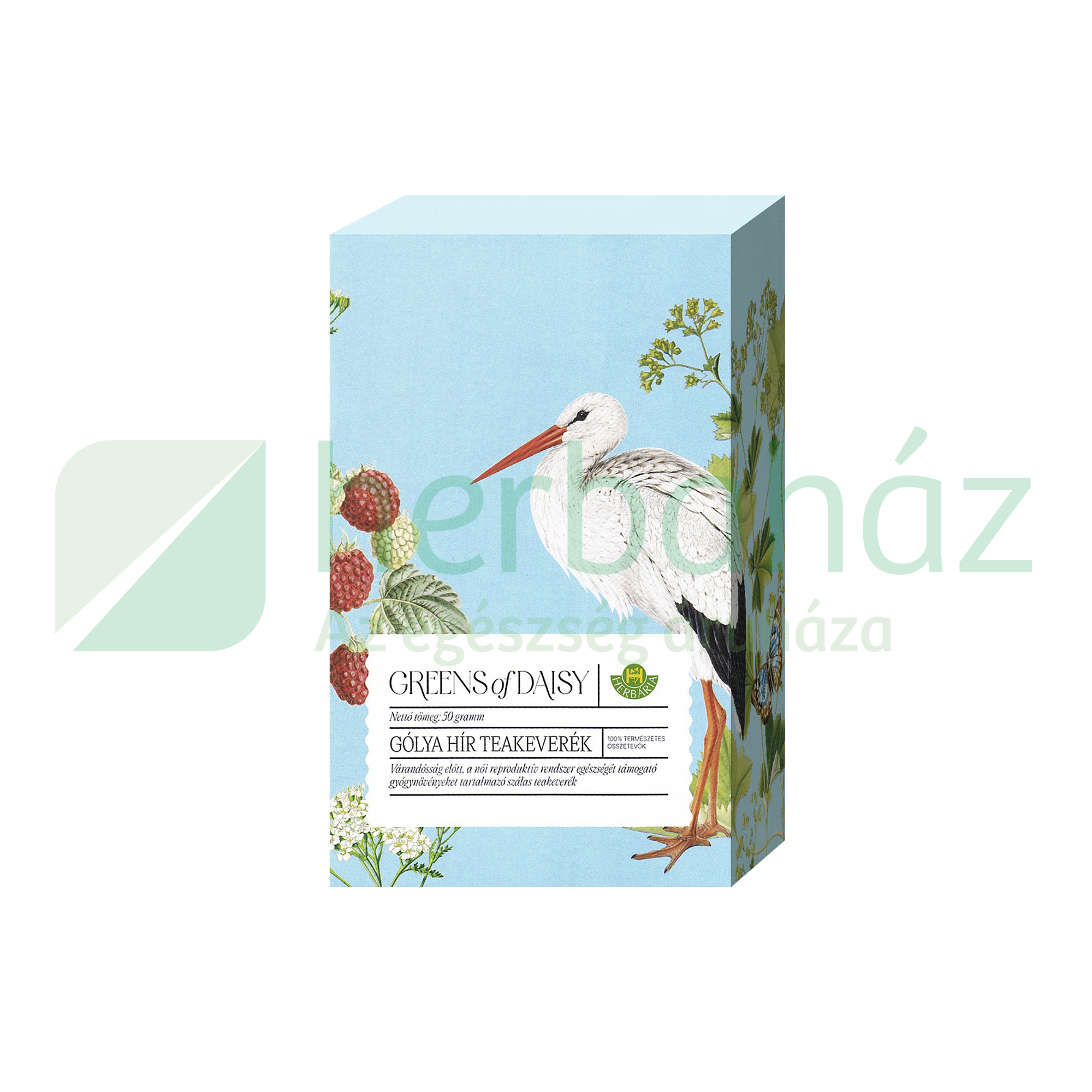 HERBÁRIA GREENS OF DAISY GÓLYAHÍR TEAKEVERÉK SZÁLAS 50G