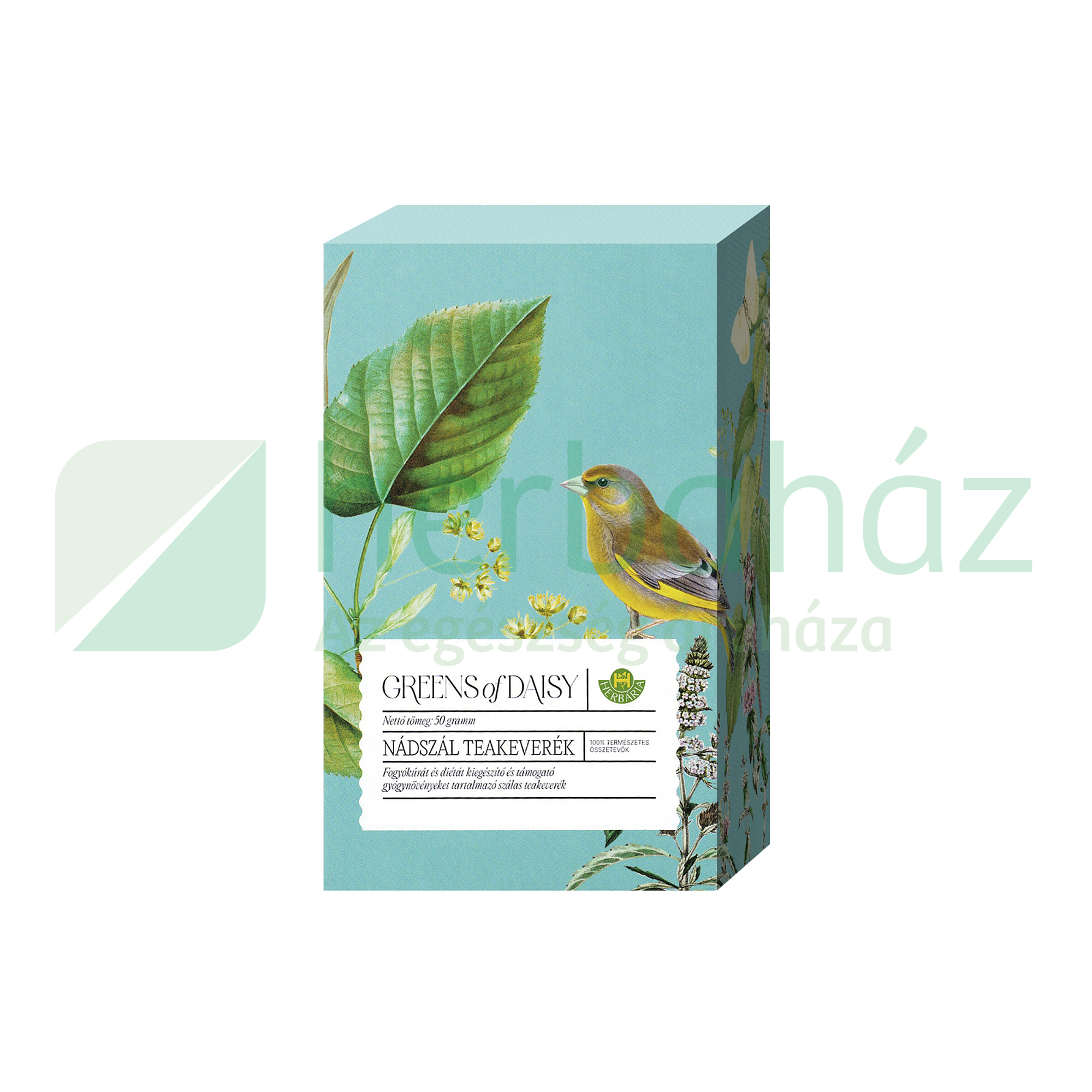 HERBÁRIA GREENS OF DAISY NÁDSZÁL TEAKEVERÉK SZÁLAS 50G
