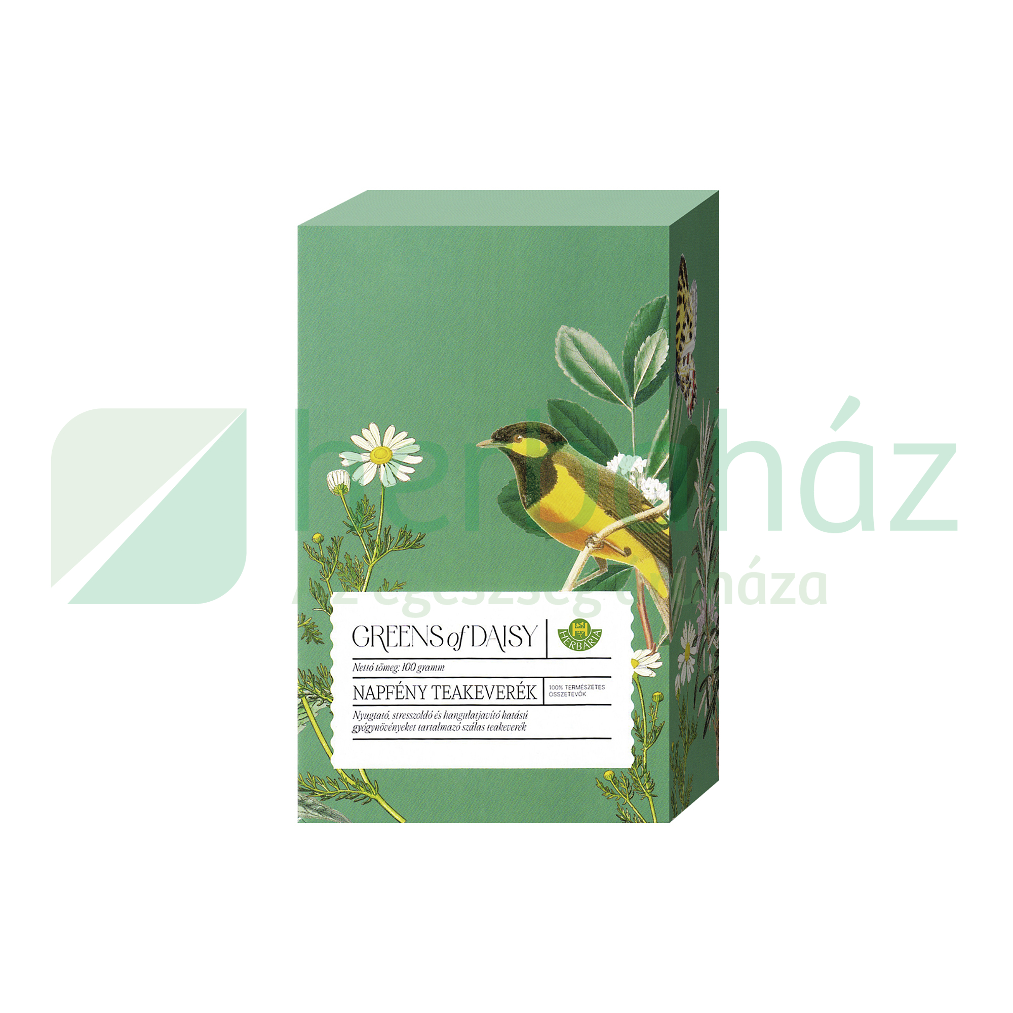 HERBÁRIA GREENS OF DAISY NAPFÉNY TEAKEVERÉK SZÁLAS 100G