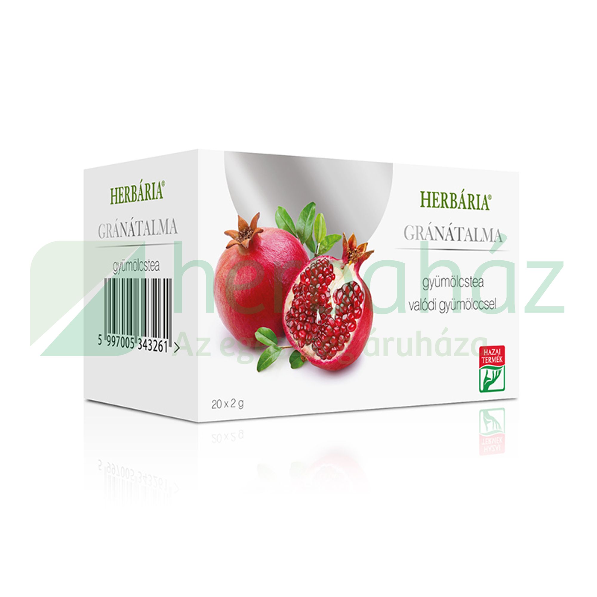 HERBÁRIA GYÜMÖLCSTEA GRÁNÁTALMA ÍZŰ FILTERES 40G