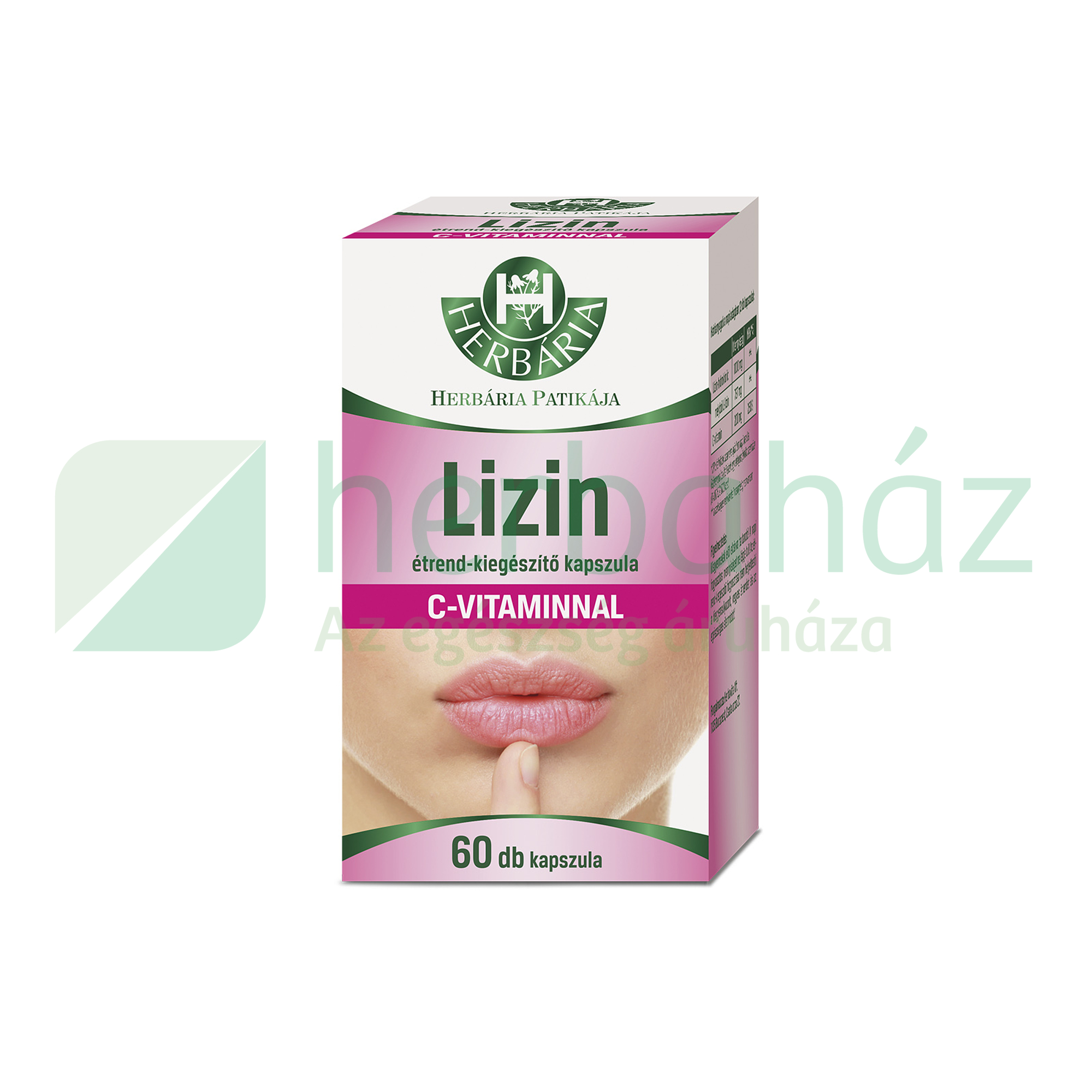HERBÁRIA LIZIN C-VITAMINNAL ÉTREND-KIEGÉSZÍTŐ KAPSZULA 60DB