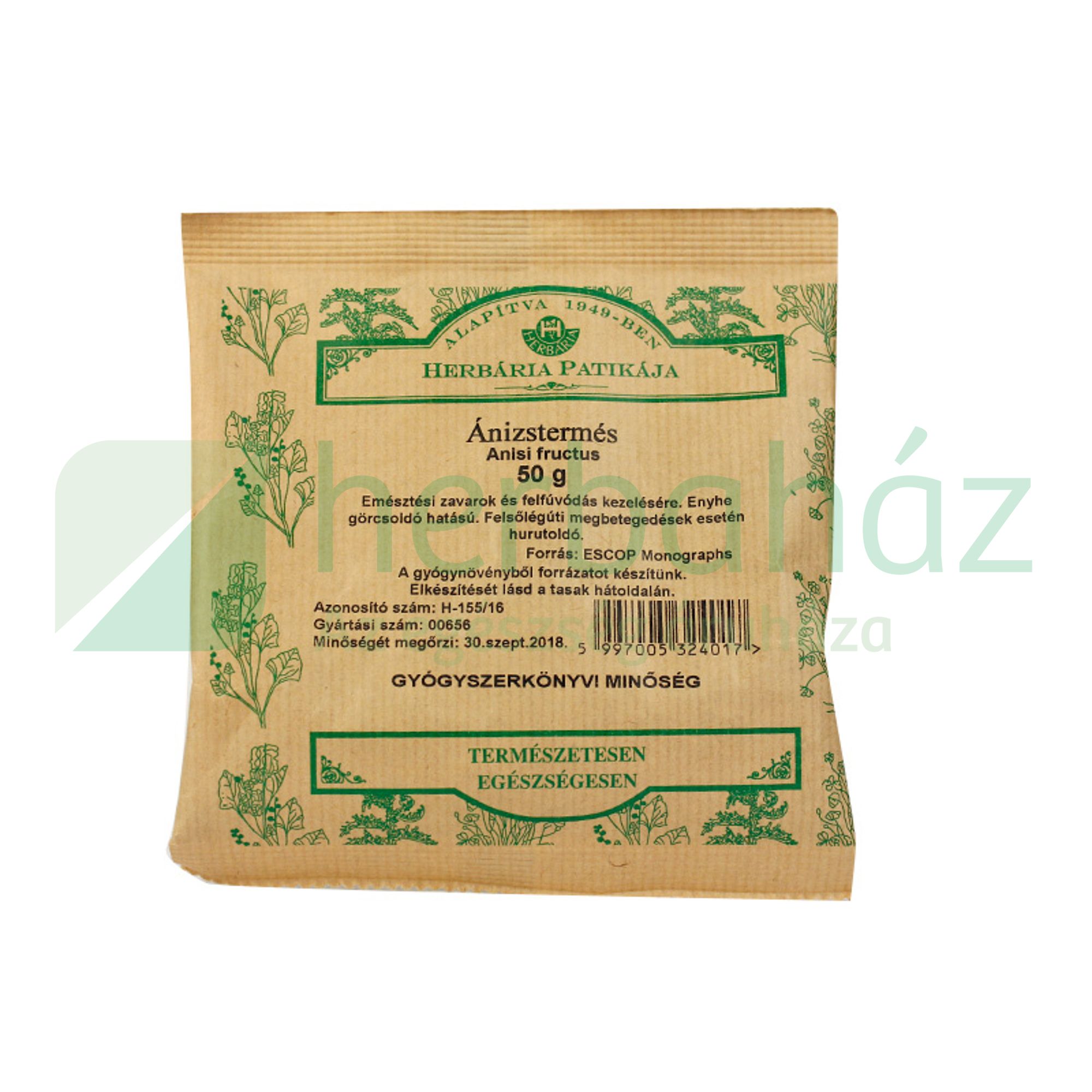 HERBÁRIA TEA ÁNIZSTERMÉS SZÁLAS 50G