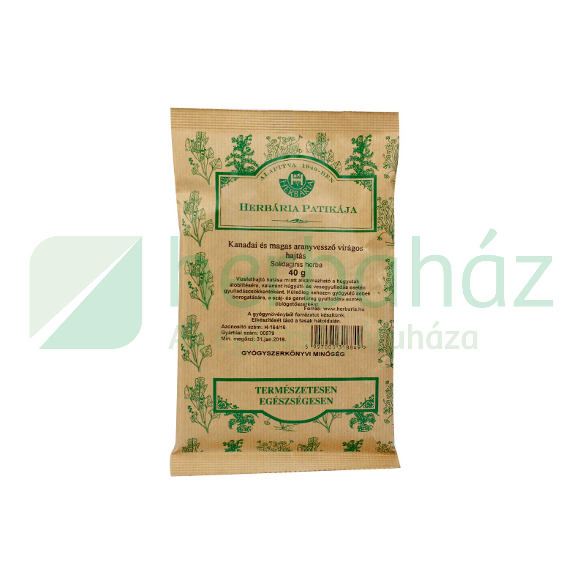 HERBÁRIA TEA ARANYVESSZŐFŰ SZÁLAS 40G