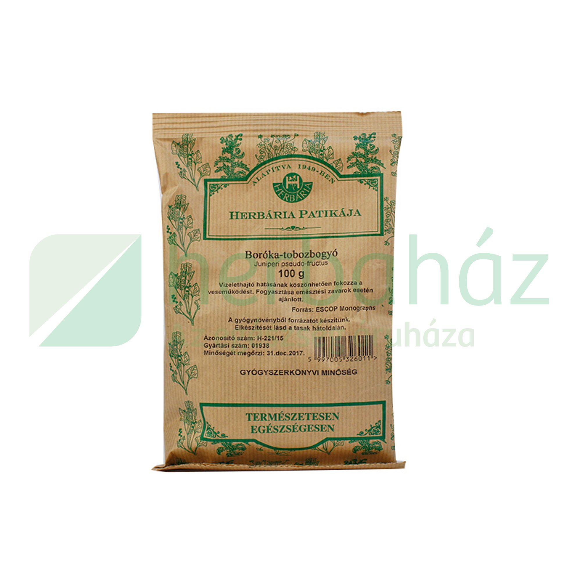 HERBÁRIA TEA BORÓKA TOBOZBOGYÓ SZÁLAS 100G