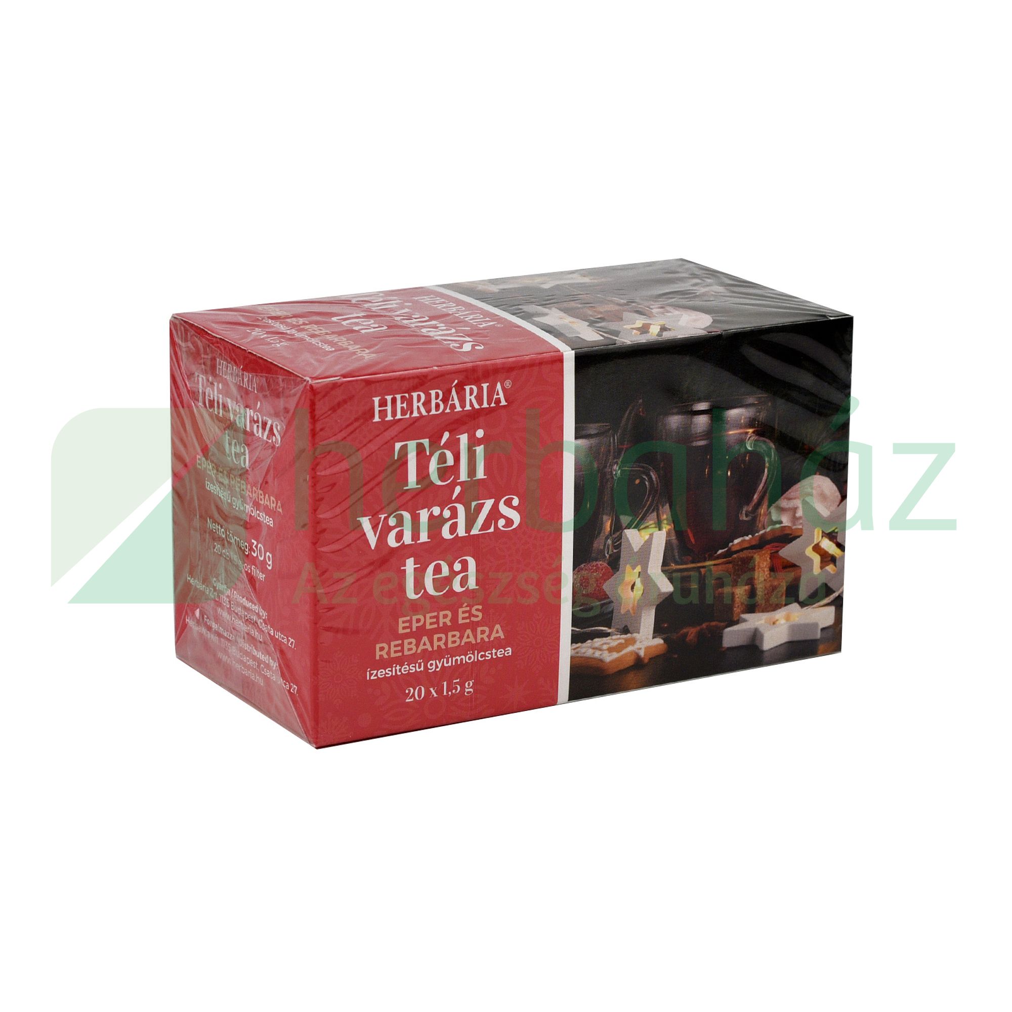 HERBÁRIA TÉLI VARÁZS TEA - EPER ÉS REBARBARA ÍZESÍTÉSŰ 20DB