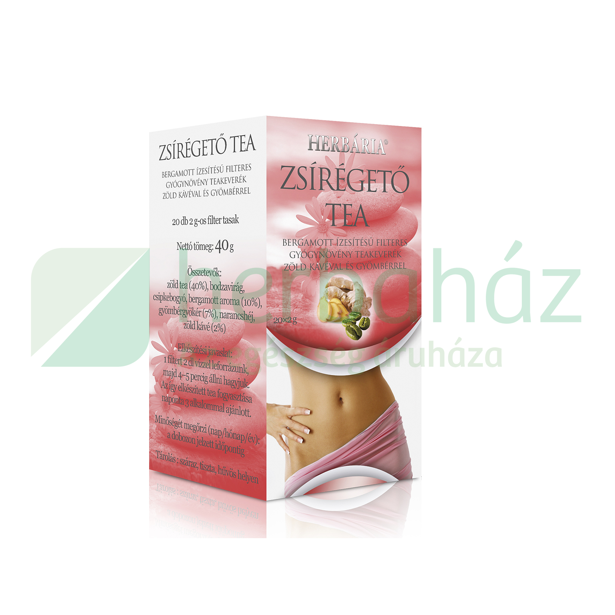 HERBÁRIA ZSÍRÉGETŐ TEA FILTERES 40G