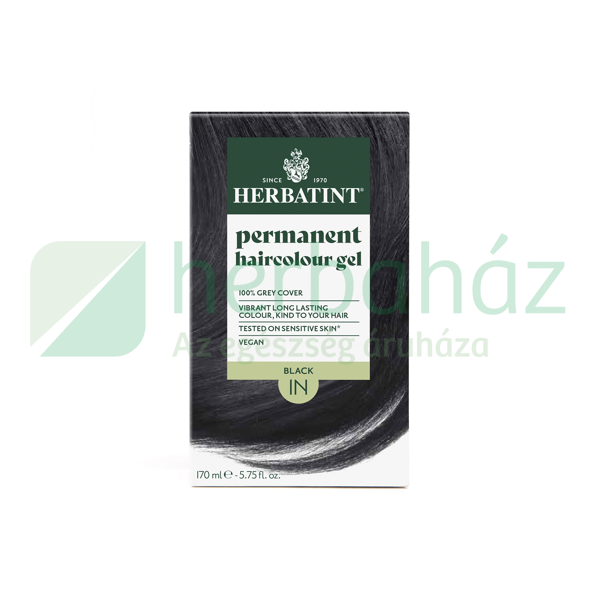 HERBATINT TERMÉSZETES TARTÓS HAJFESTÉK 1N (FEKETE) 170ML
