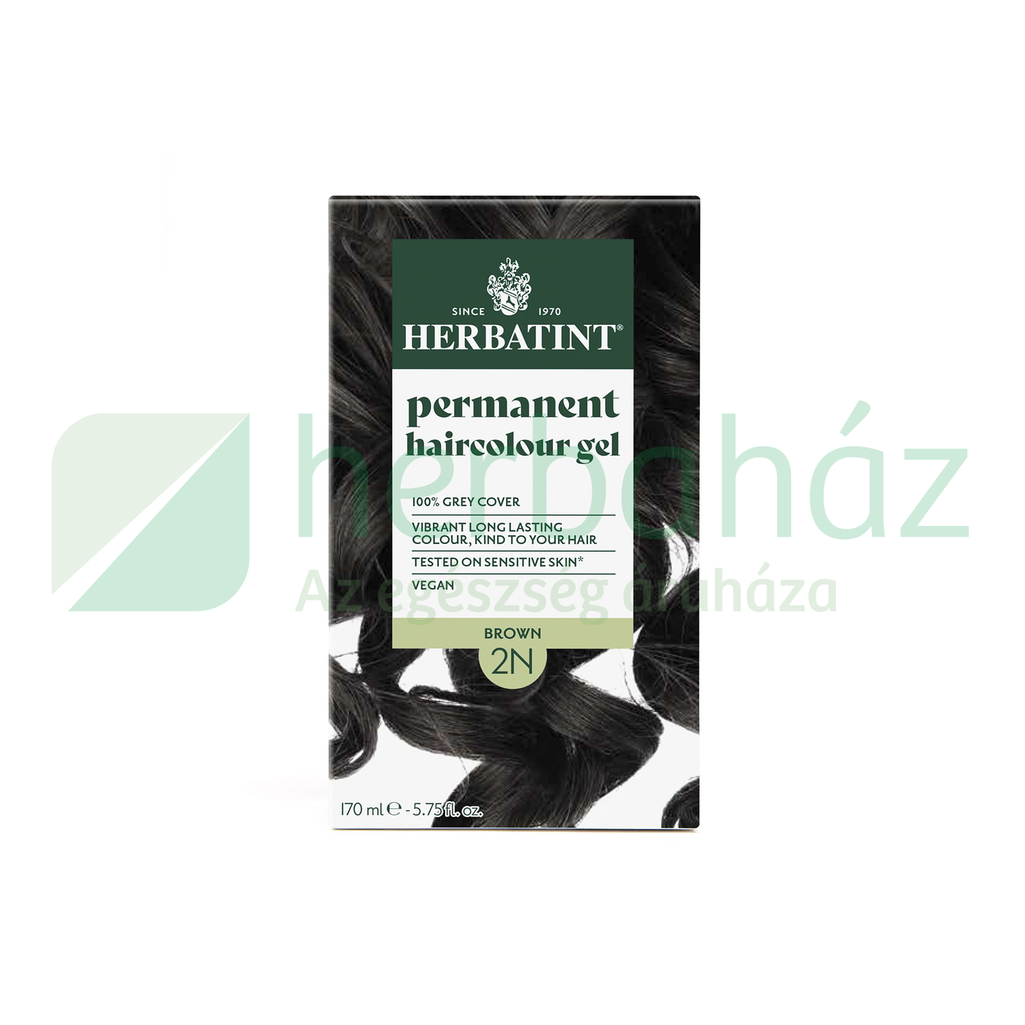 HERBATINT TERMÉSZETES TARTÓS HAJFESTÉK 2N BOWN (BARNA) 170ML