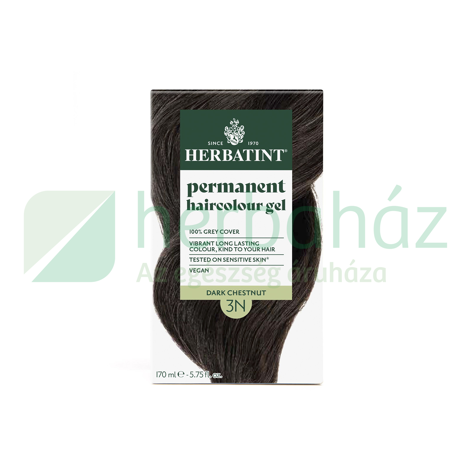 HERBATINT TERMÉSZETES TARTÓS HAJFESTÉK 3N (SÖTÉT GESZTENYE) 170ML