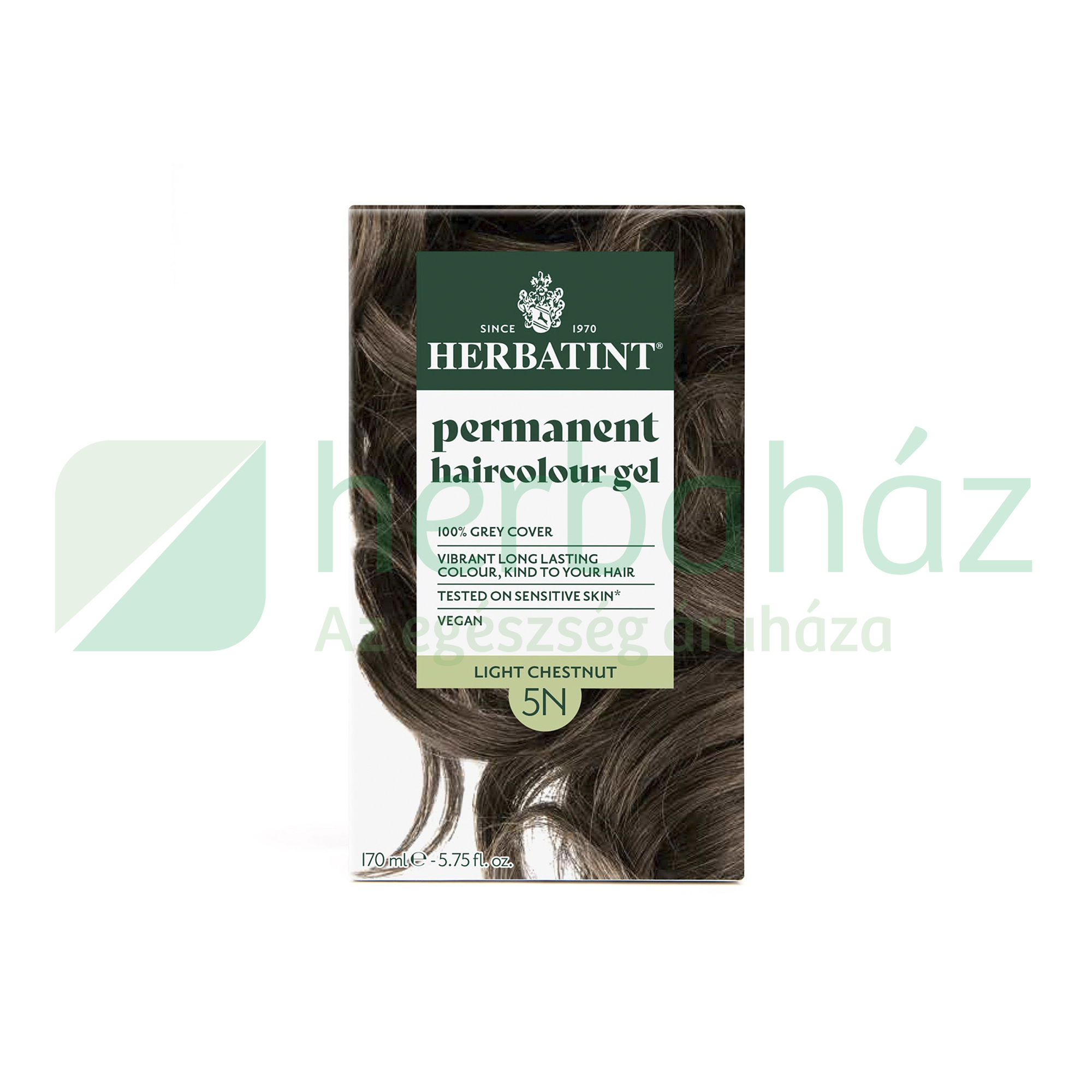 HERBATINT TERMÉSZETES TARTÓS HAJFESTÉK 5N (VILÁGOS GESZTENYE) 170ML