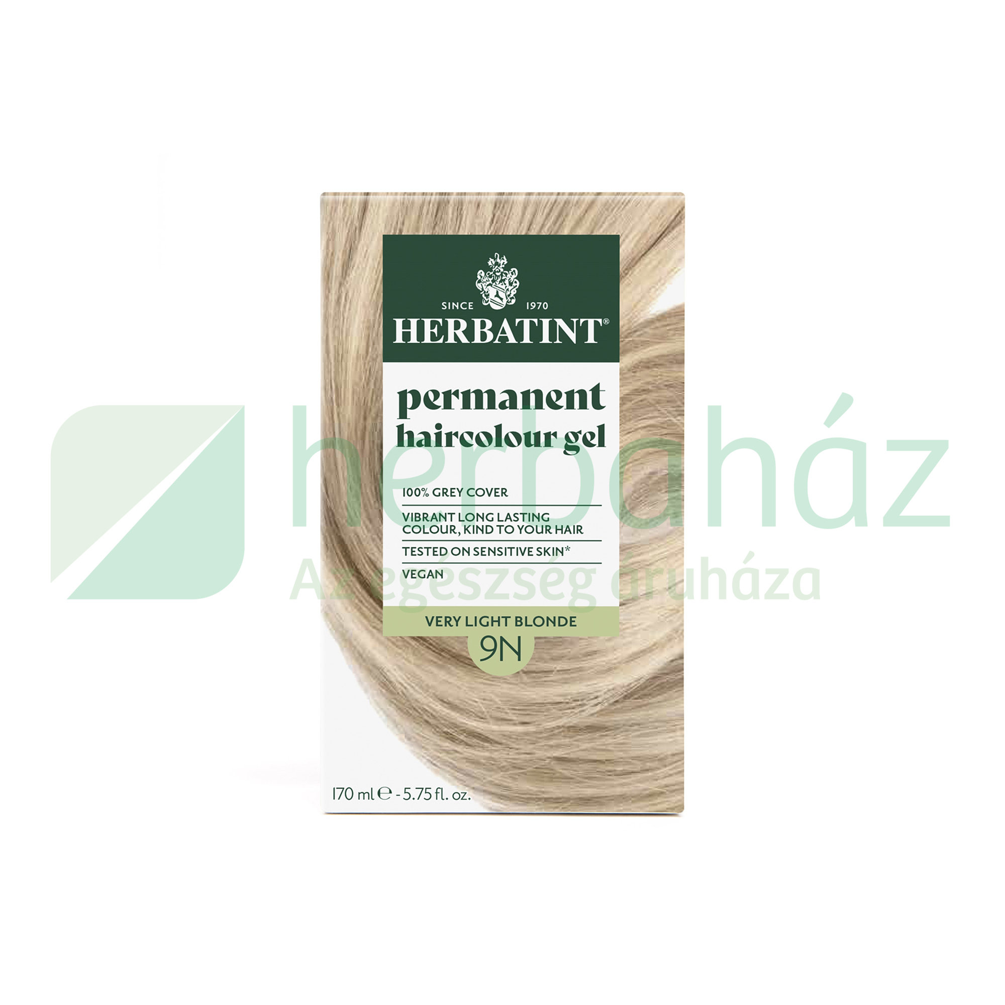 HERBATINT TERMÉSZETES TARTÓS HAJFESTÉK 9N (MÉZSZŐKE) 170ML