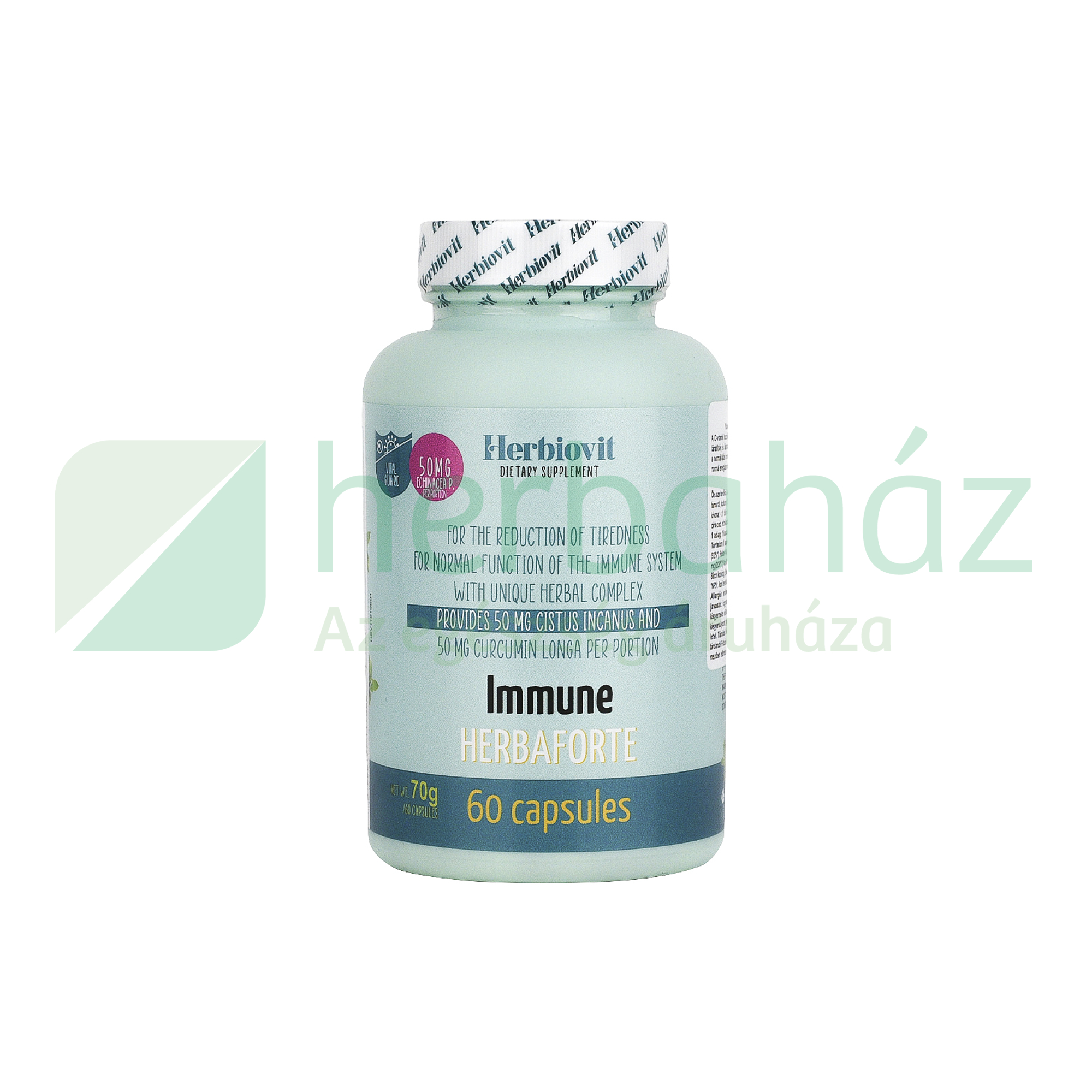 HERBIOVIT IMMUNE HERBAFORTE KAPSZULA 60DB