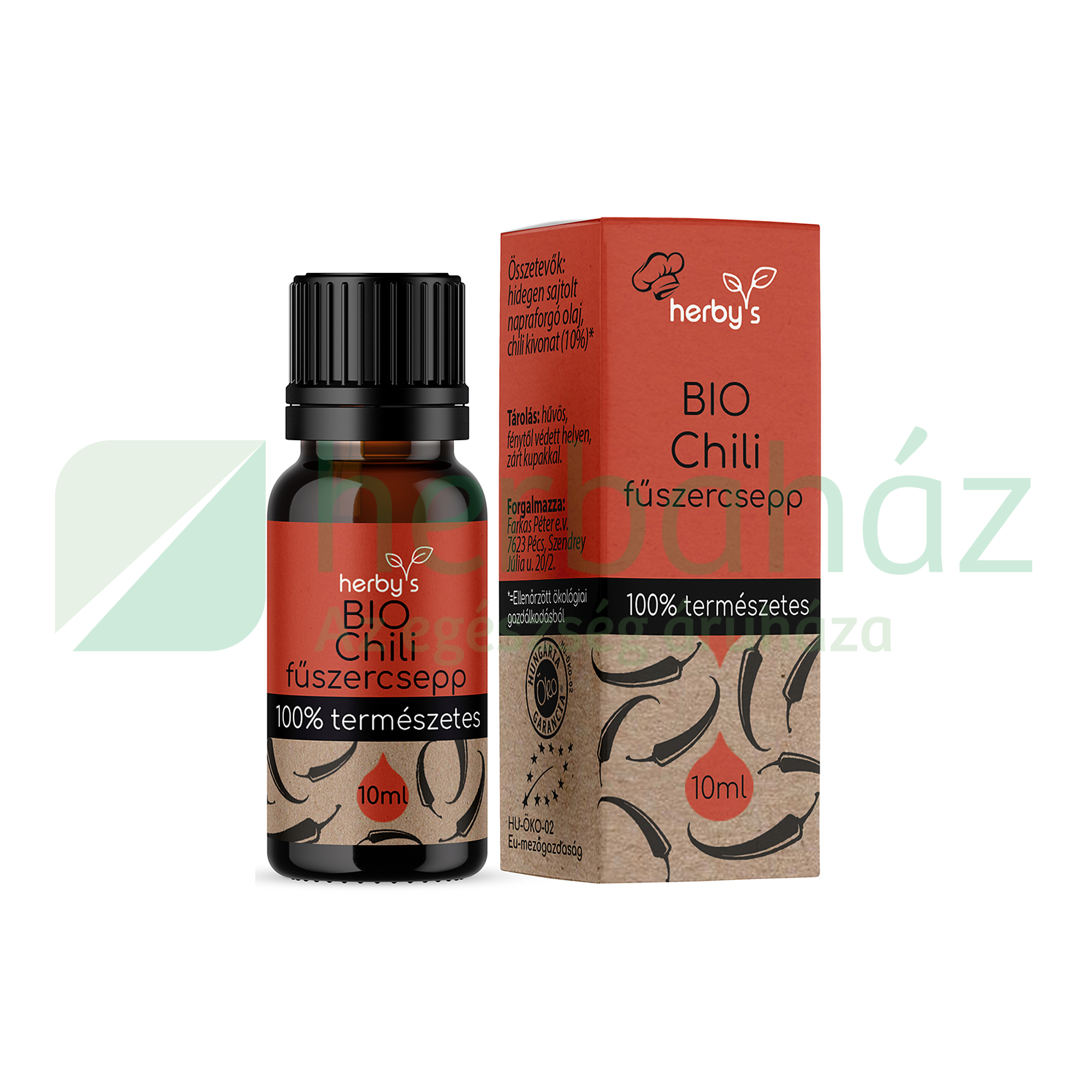 HERBYS BIO CHILI FŰSZERCSEPP 100% TERMÉSZETES 10ML