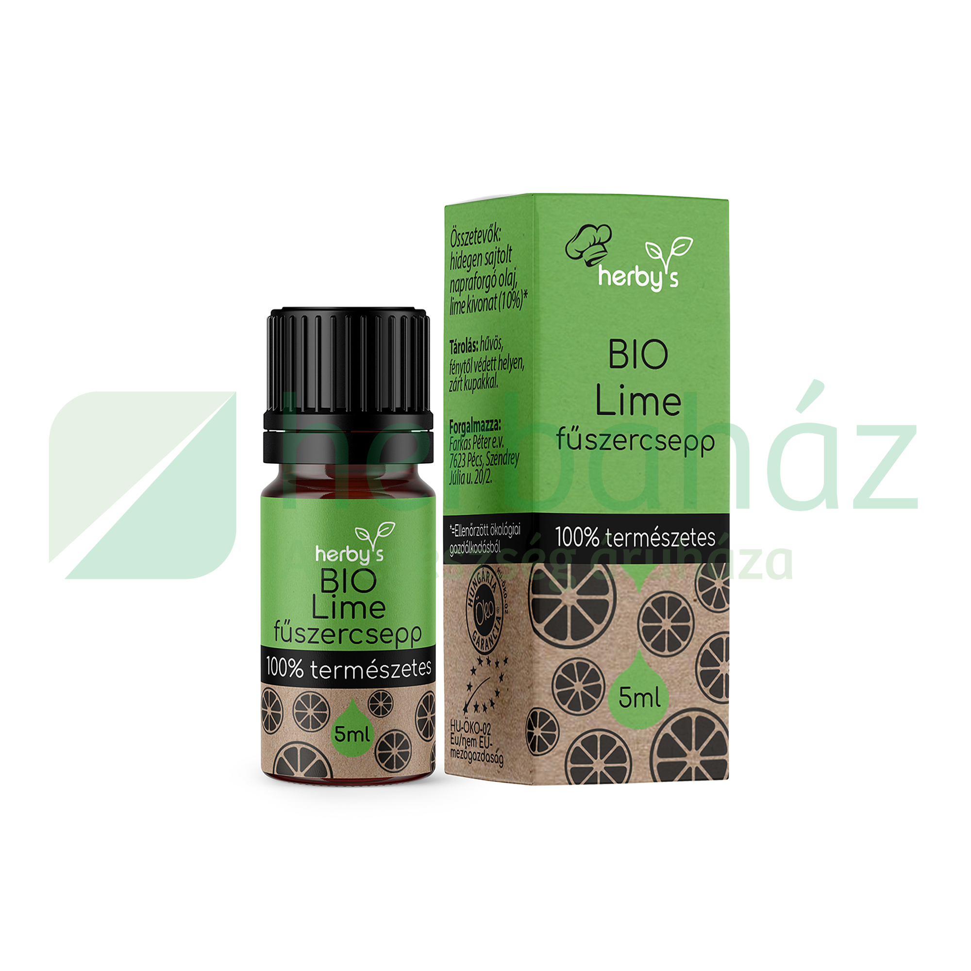 HERBYS BIO LIME FŰSZERCSEPP 100% TERMÉSZETES 5ML