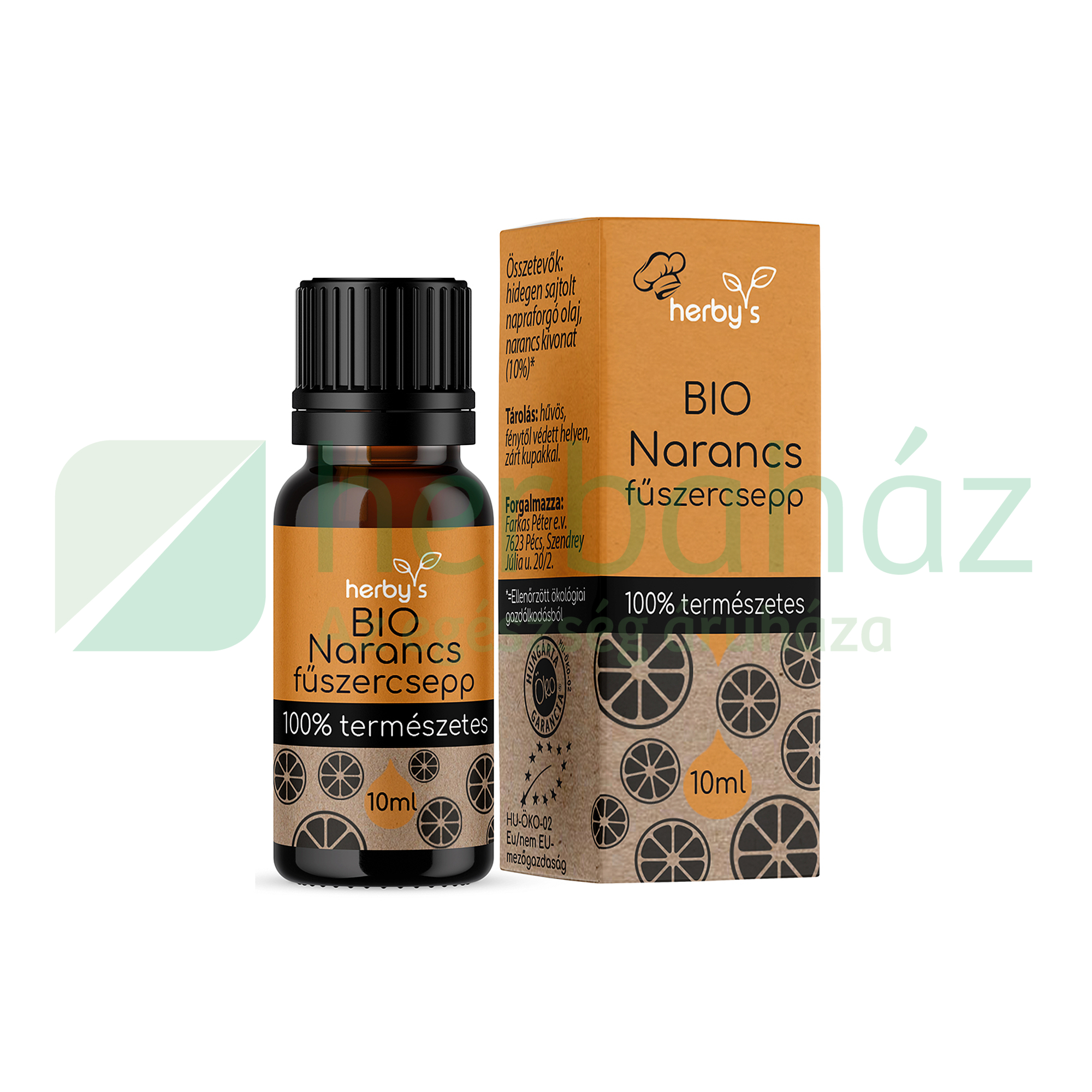 HERBYS BIO NARANCS FŰSZERCSEPP 100% TERMÉSZETES 10ML