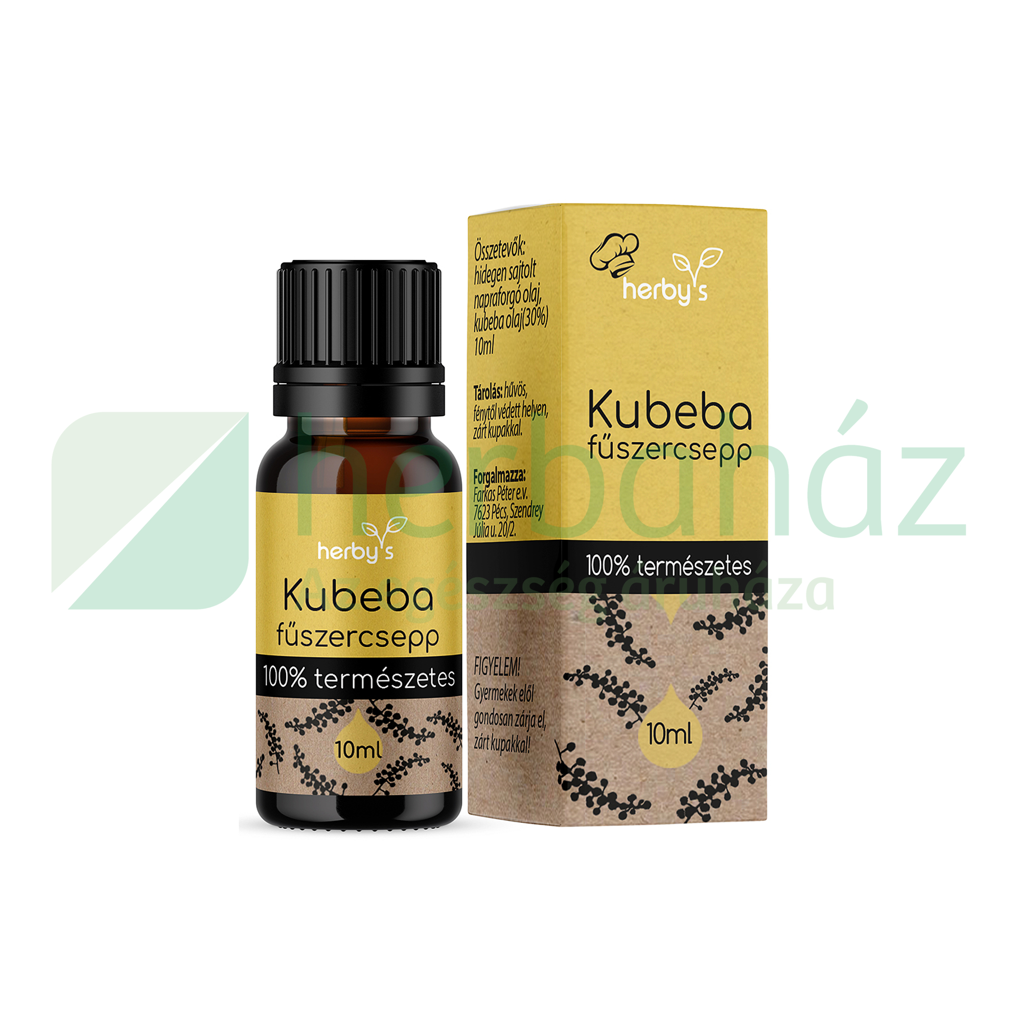 HERBYS KUBEBA FŰSZERCSEPP 100% TERMÉSZETES 10ML