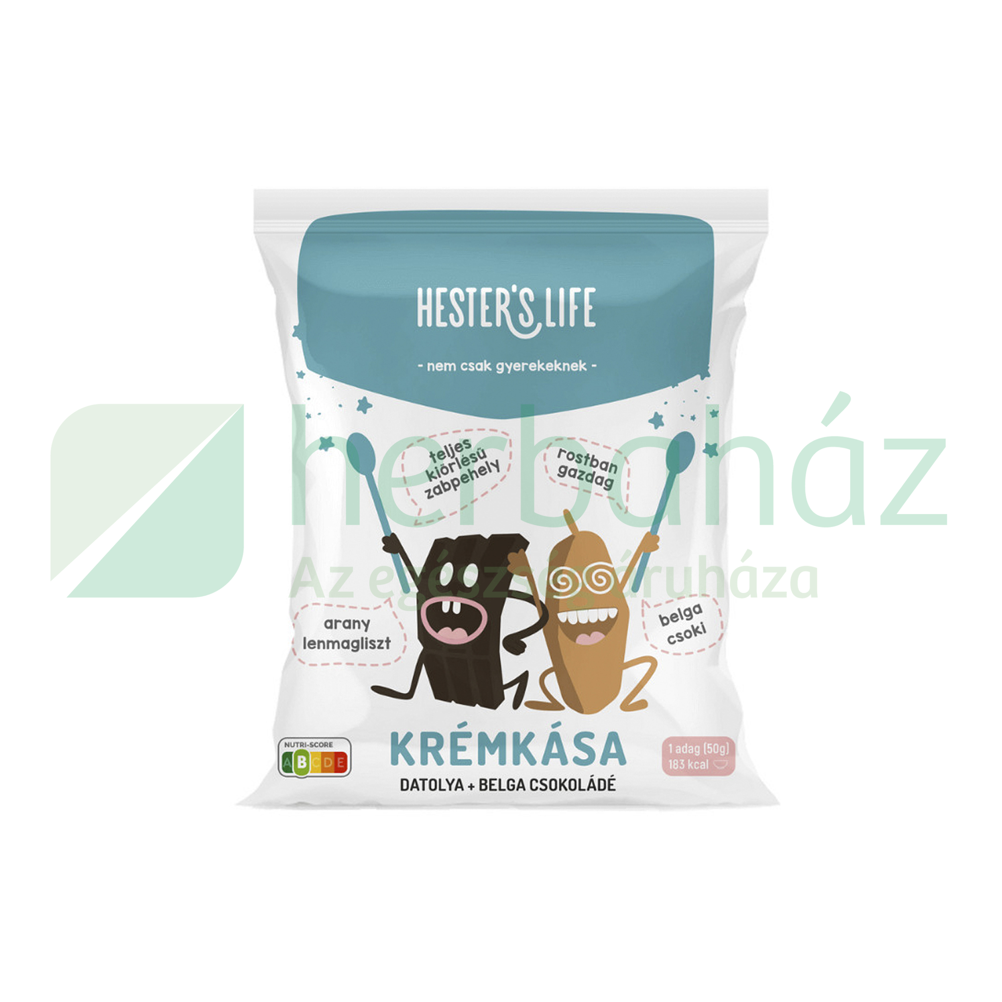HESTERS LIFE KRÉMKÁSA DATOLYA ÉS BELGACSOKOLÁDÉ 50G