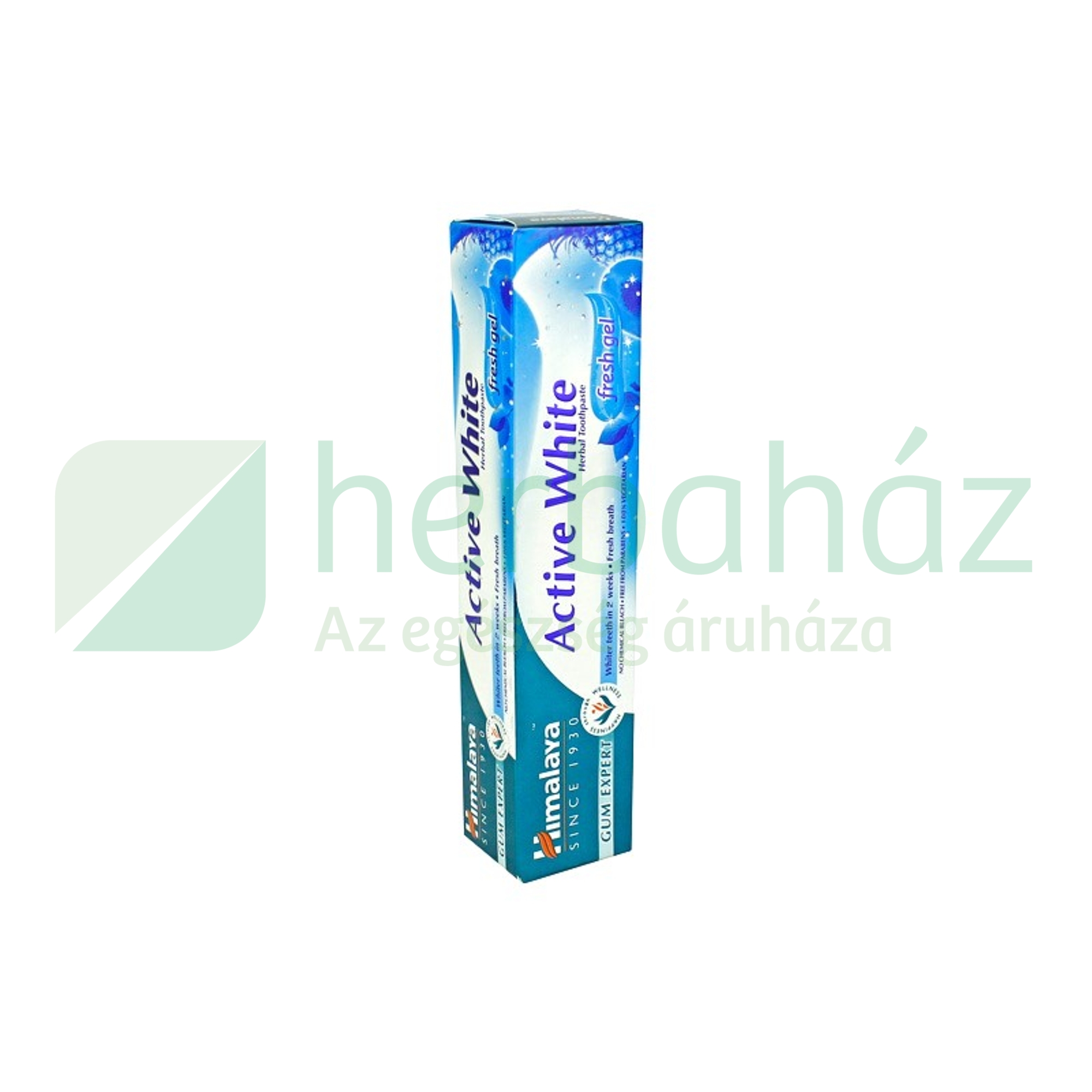 HIMALAYA ACTIVE WHITE GYÓGYNÖVÉNYES FEHÉRÍTŐ FOGKRÉM GÉL EXTRA FRISS 75ML