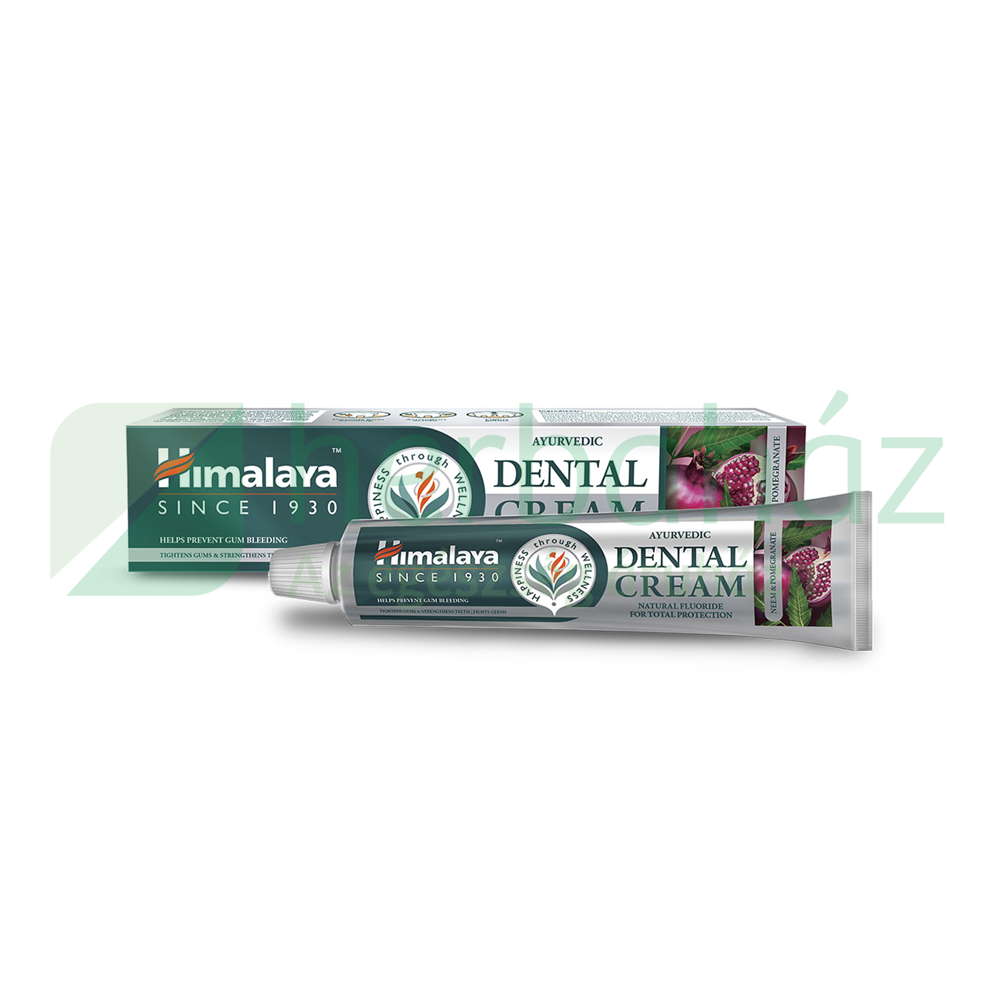 HIMALAYA AJURVÉDIKUS FOGKRÉM TERMÉSZETES FLUORIDDAL 100G