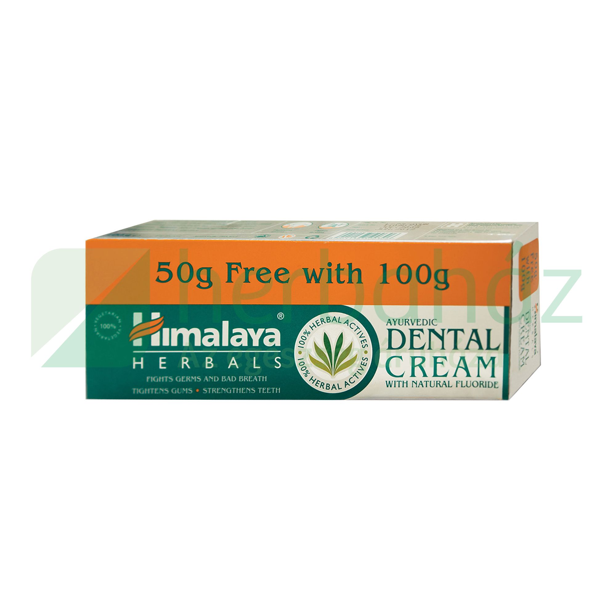 HIMALAYA AJURVÉDIKUS FOGKRÉM TERMÉSZETES FLUORIDDAL 100G