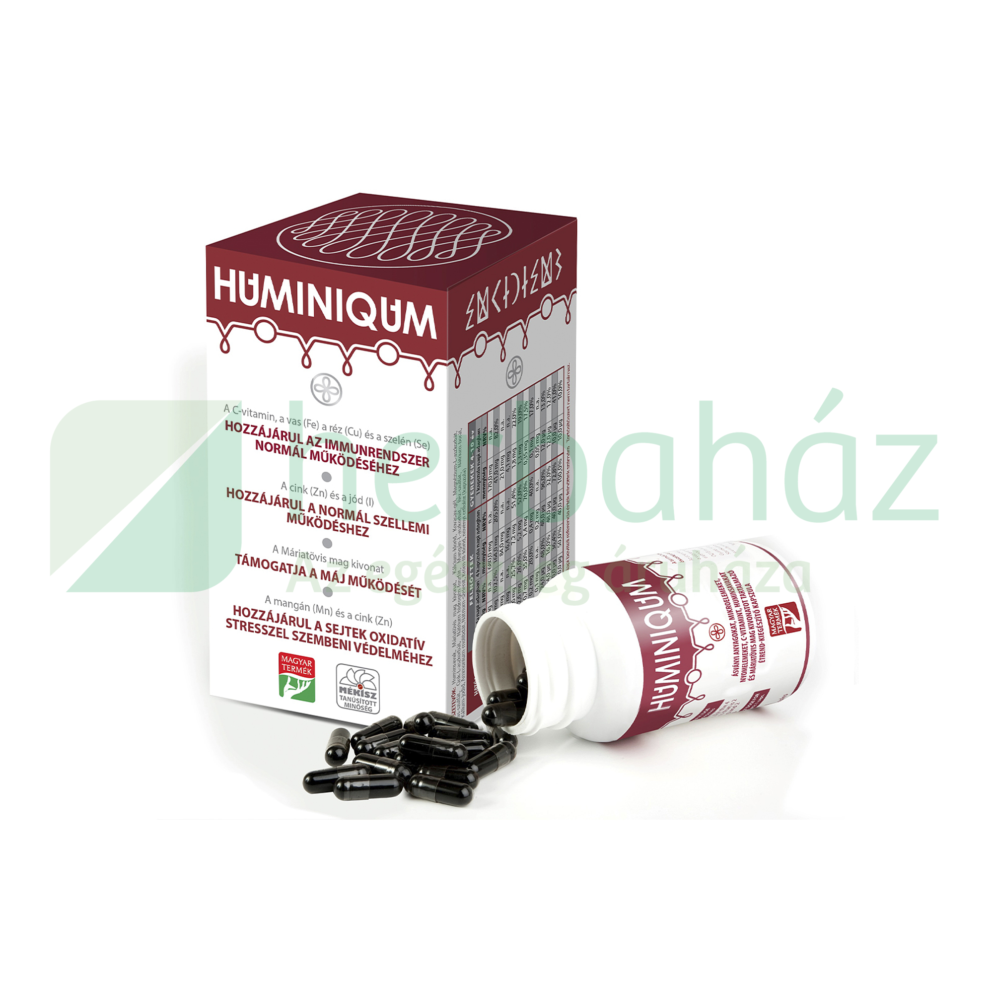 HUMINIQUM ÉTREND-KIEGÉSZÍTŐ KAPSZULA 120DB