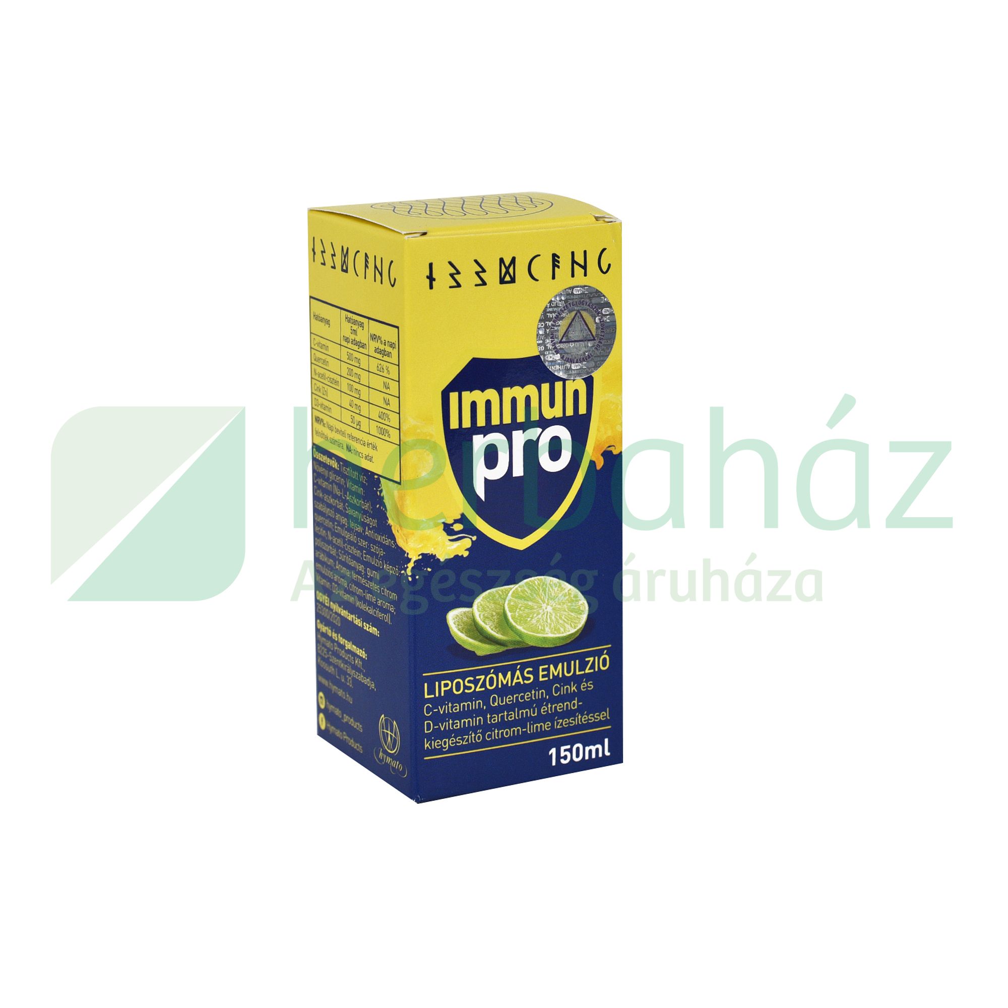 IMMUNPRO LIPOSZÓMÁS EMULZIÓ 150ML