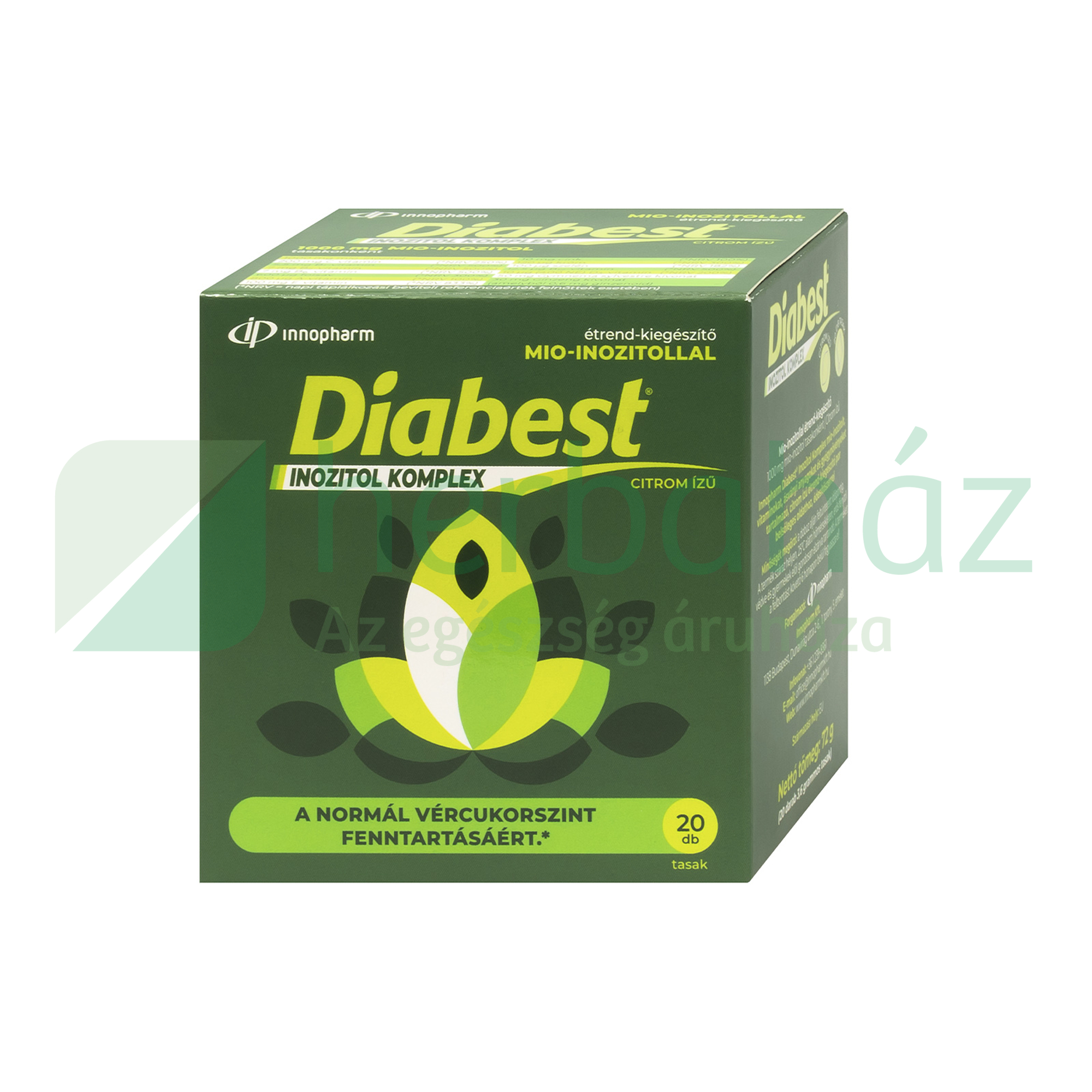 INNOPHARM DIABEST INOZITOL KOMPLEX ÉTREND-KIEGÉSZÍTŐ POR CITROM IZŰ 20DB