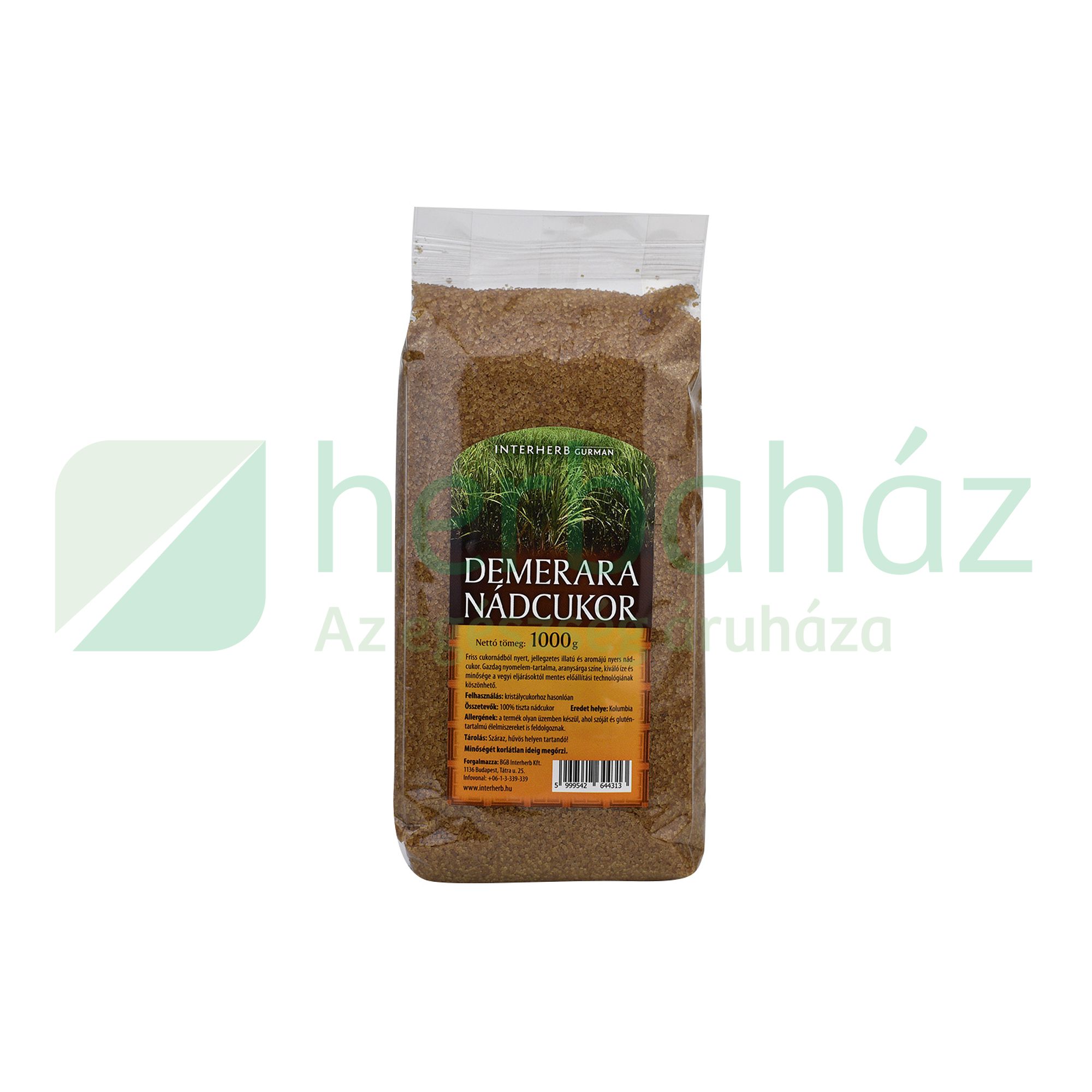 INTERHERB GURMAN DEMERARA NÁDCUKOR 1000G