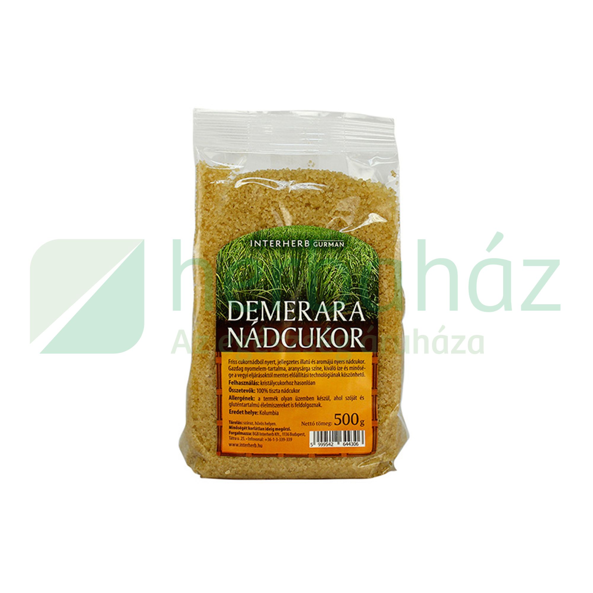 INTERHERB GURMAN DEMERARA NÁDCUKOR 500G