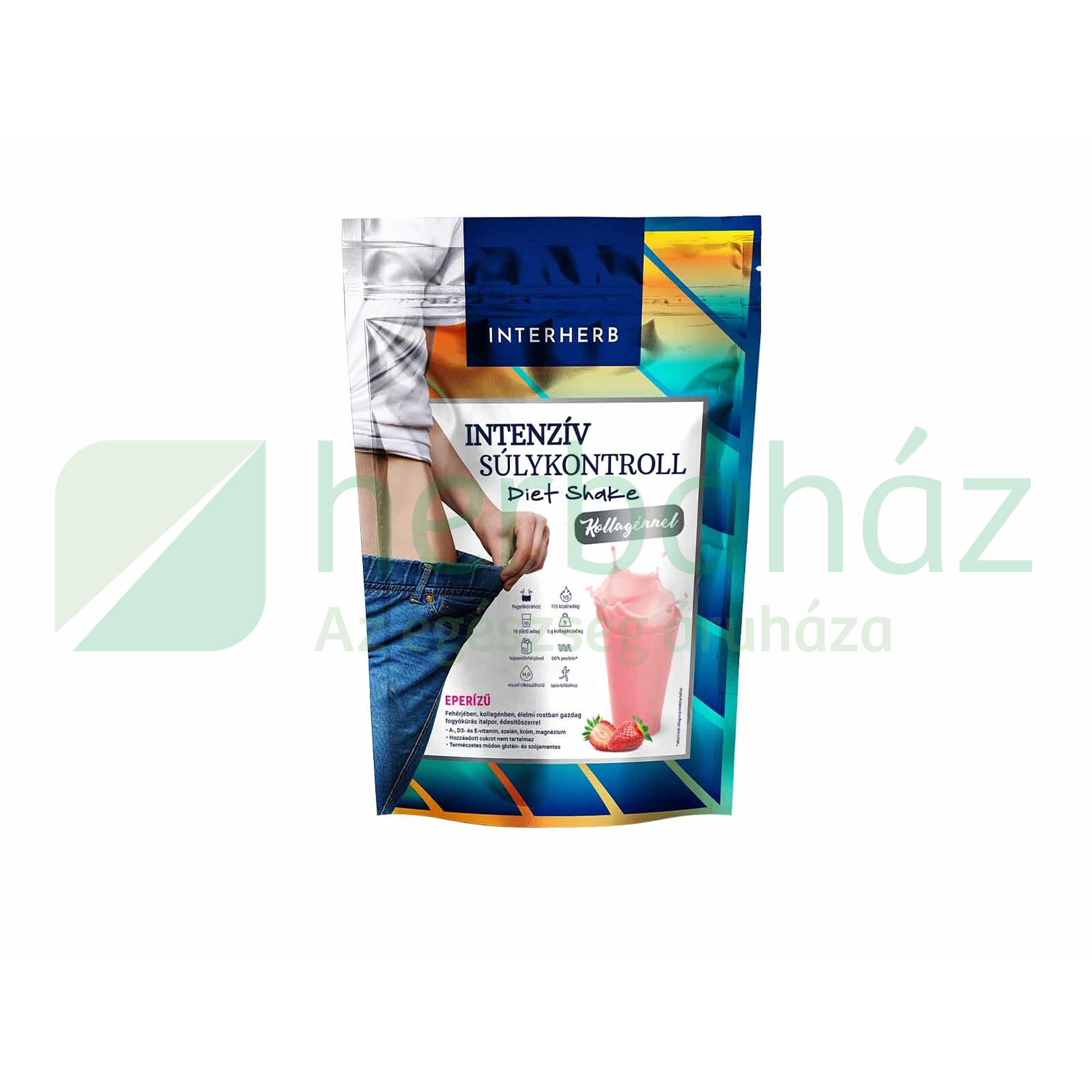 INTERHERB INTENZÍV SÚLYKONTROLL EPERÍZŰ DIET SHAKE KOLLAGÉNNEL 528G