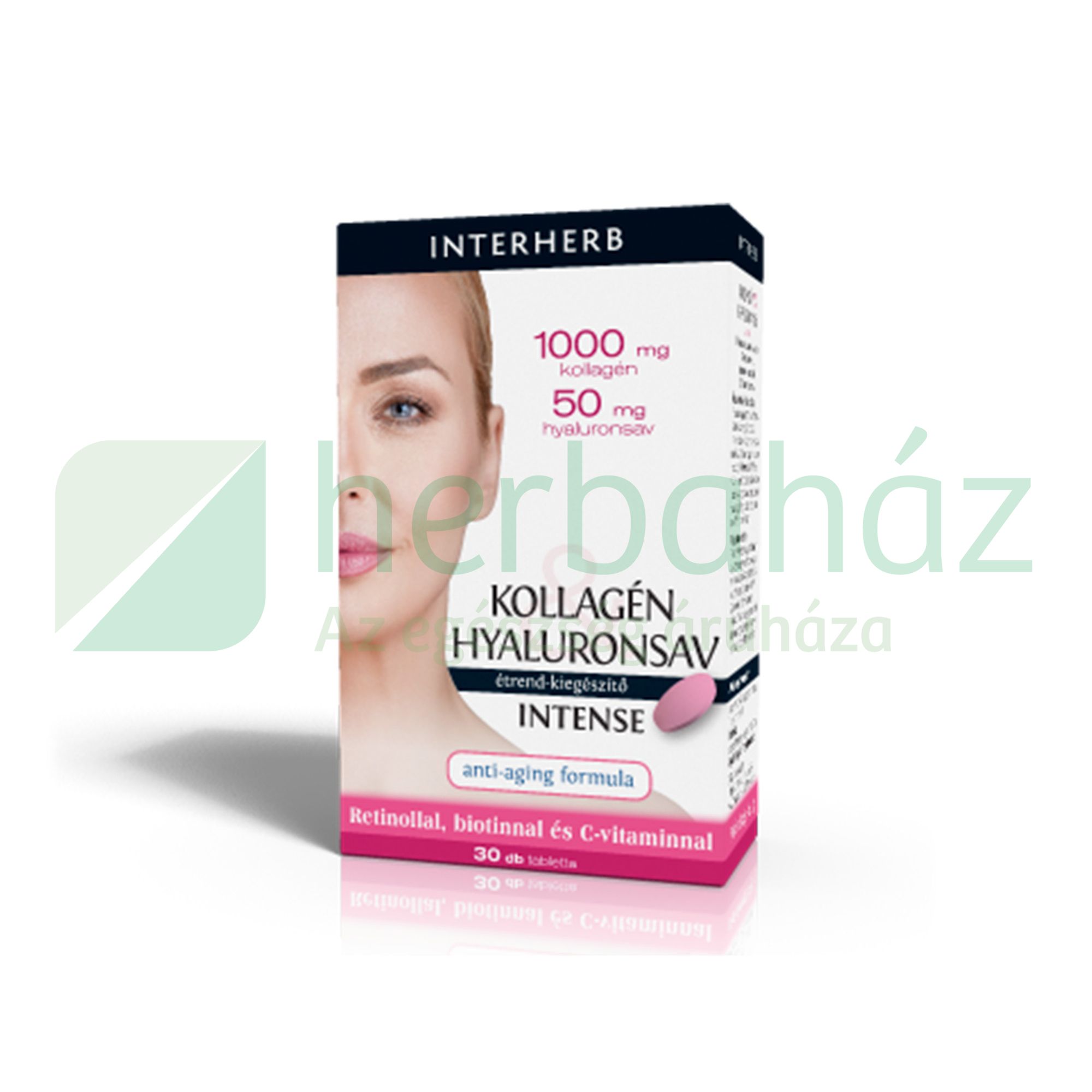 INTERHERB KOLLAGÉN -HYALURONSAV INTENSE TABLETTA 30DB
