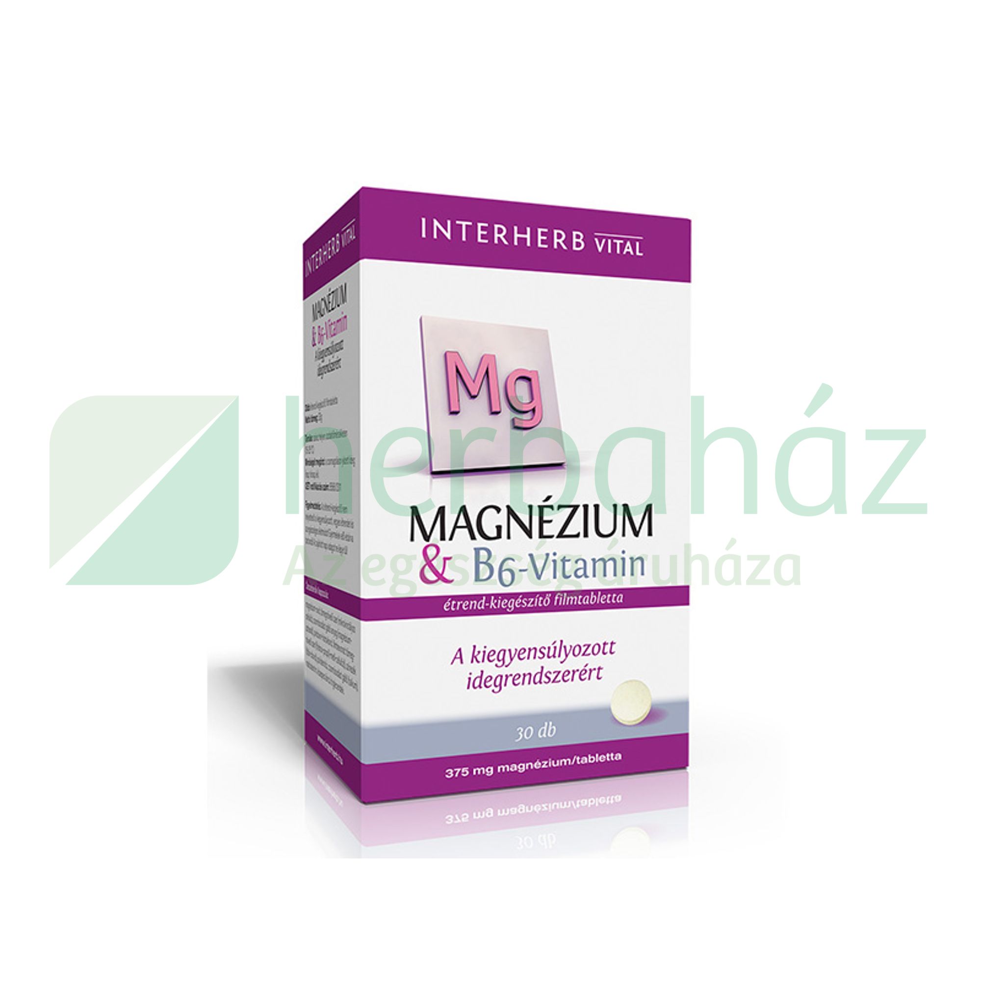 INTERHERB MAGNÉZIUM + B6 -VITAMIN TABLETTA 30DB