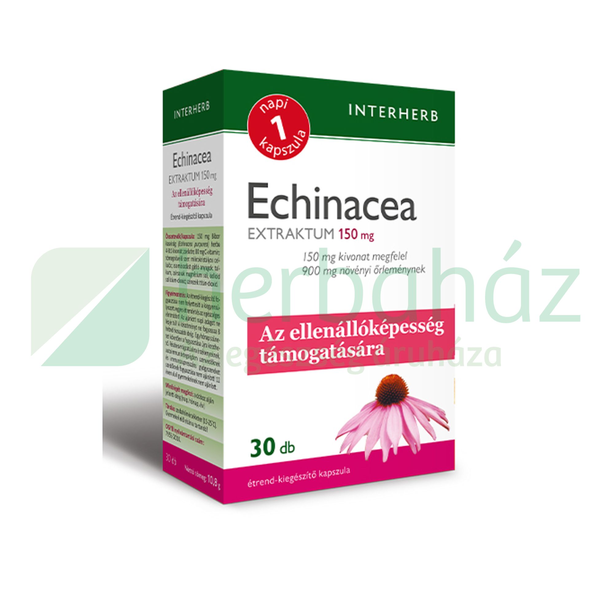 INTERHERB NAPI 1 ECHINACEA EXTRAKTUM KAPSZULA 30DB