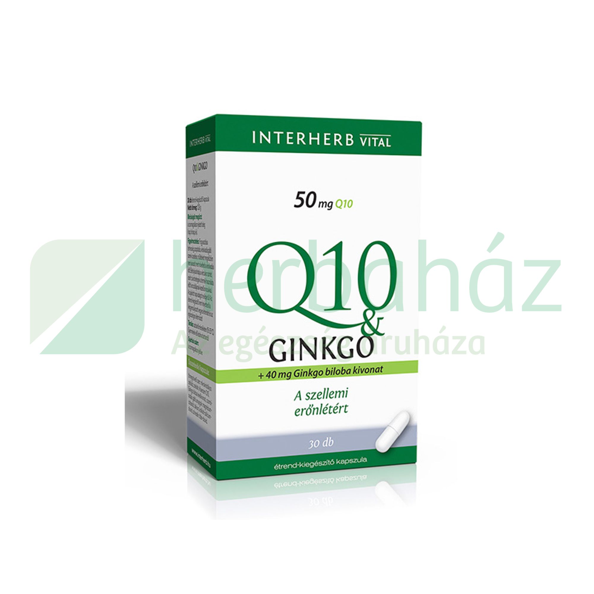 INTERHERB Q10&GINKGO KAPSZULA 30DB