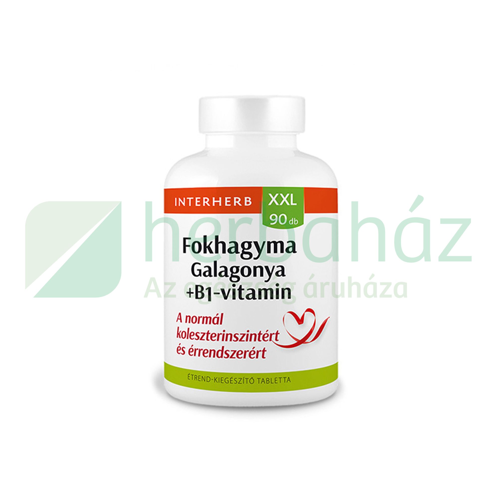 INTERHERB XXL FOKHAGYMA -GALAGONYA +B1 VITAMIN TABLETTA 90DB