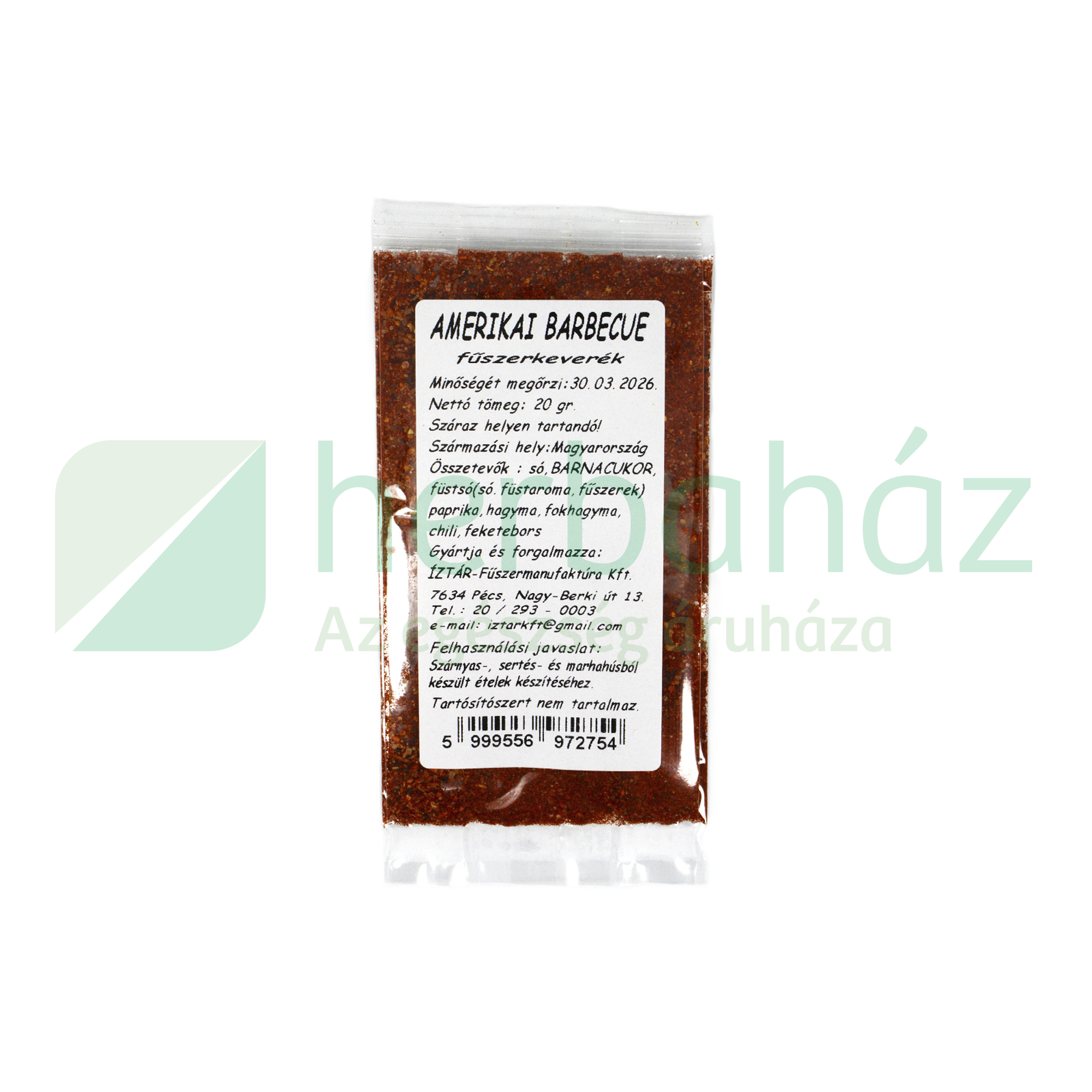 ÍZ-TÁR FŰSZEREK AMERIKAI BARBECUE 20G