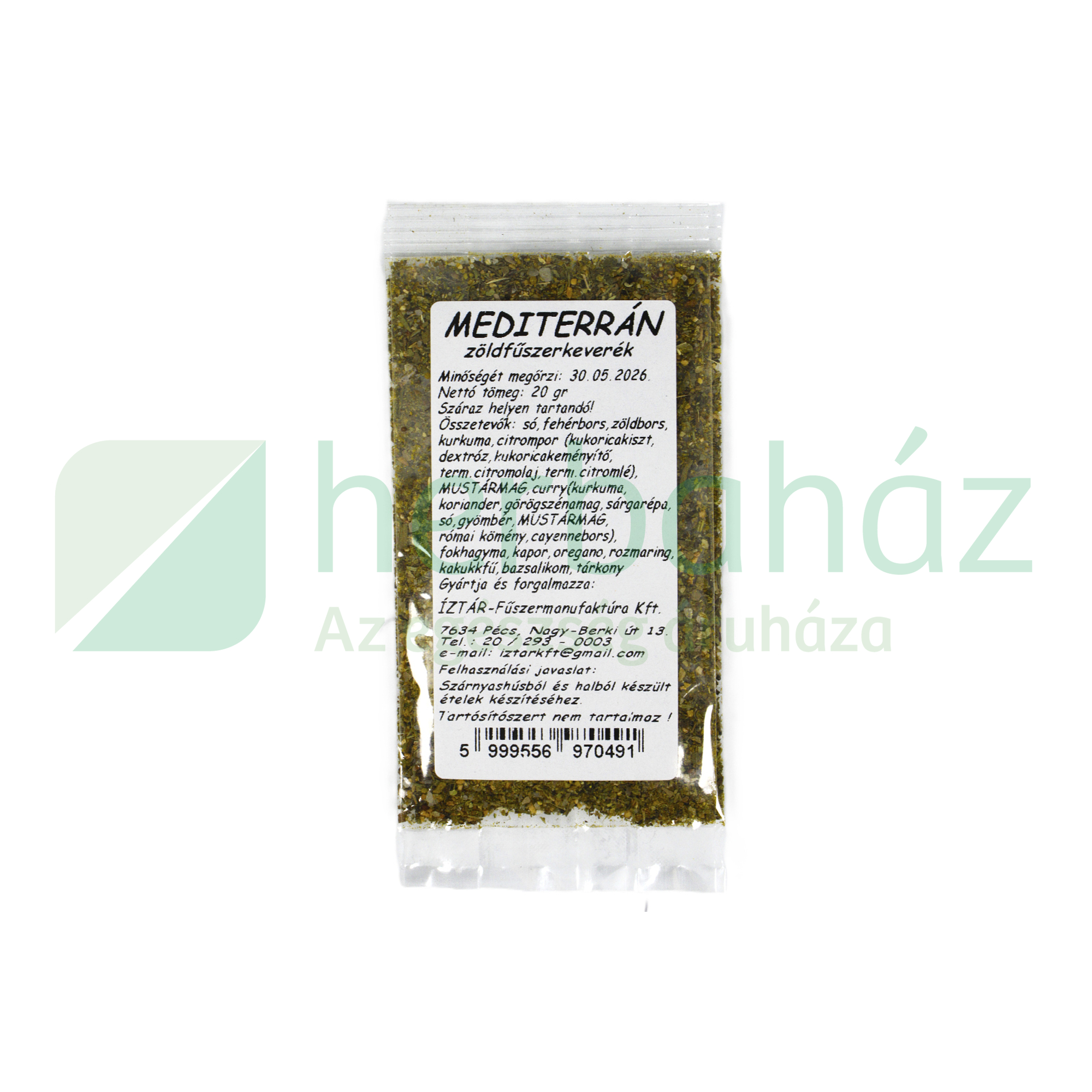 ÍZ-TÁR FŰSZEREK MEDITERRÁN ZÖLDFŰSZER 20G