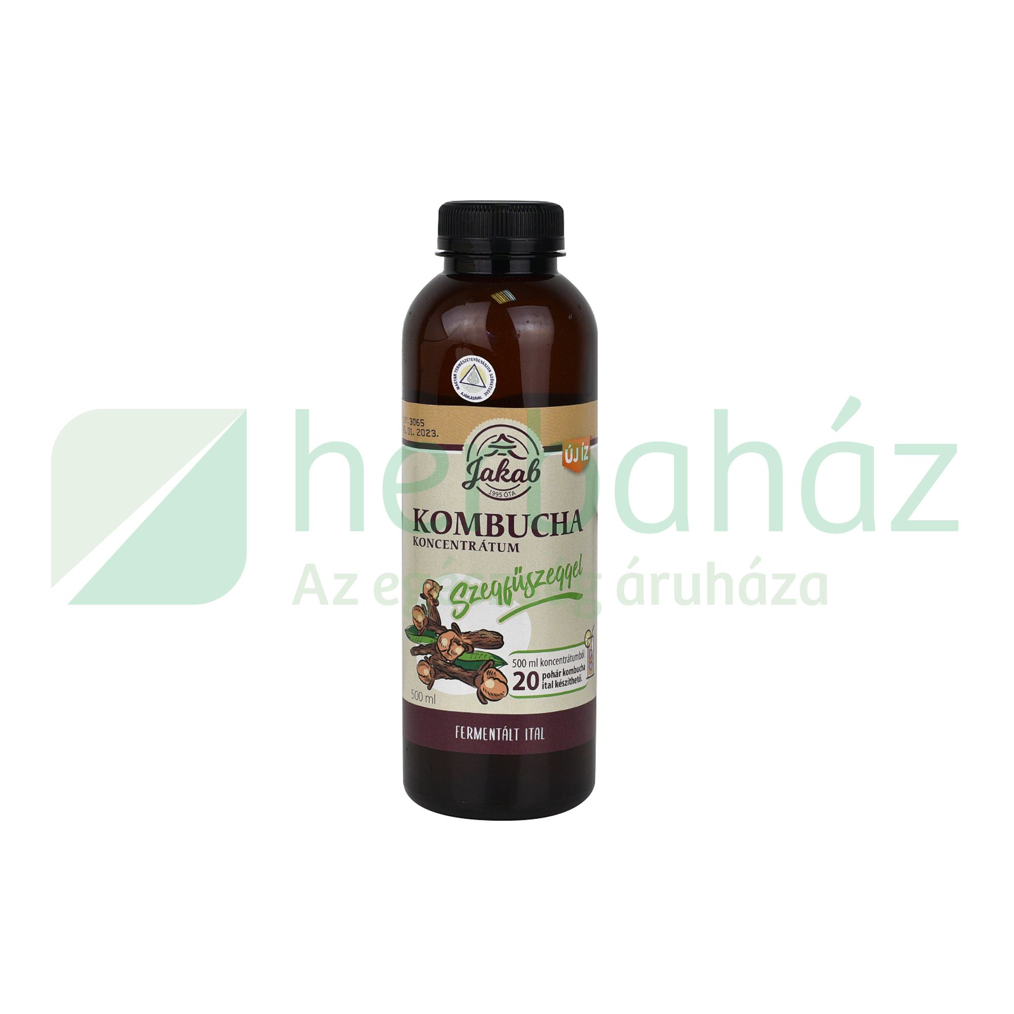 JAKAB KOMBUCHA KONCENTRÁTUM SZEGFŰSZEGGEL 500ML