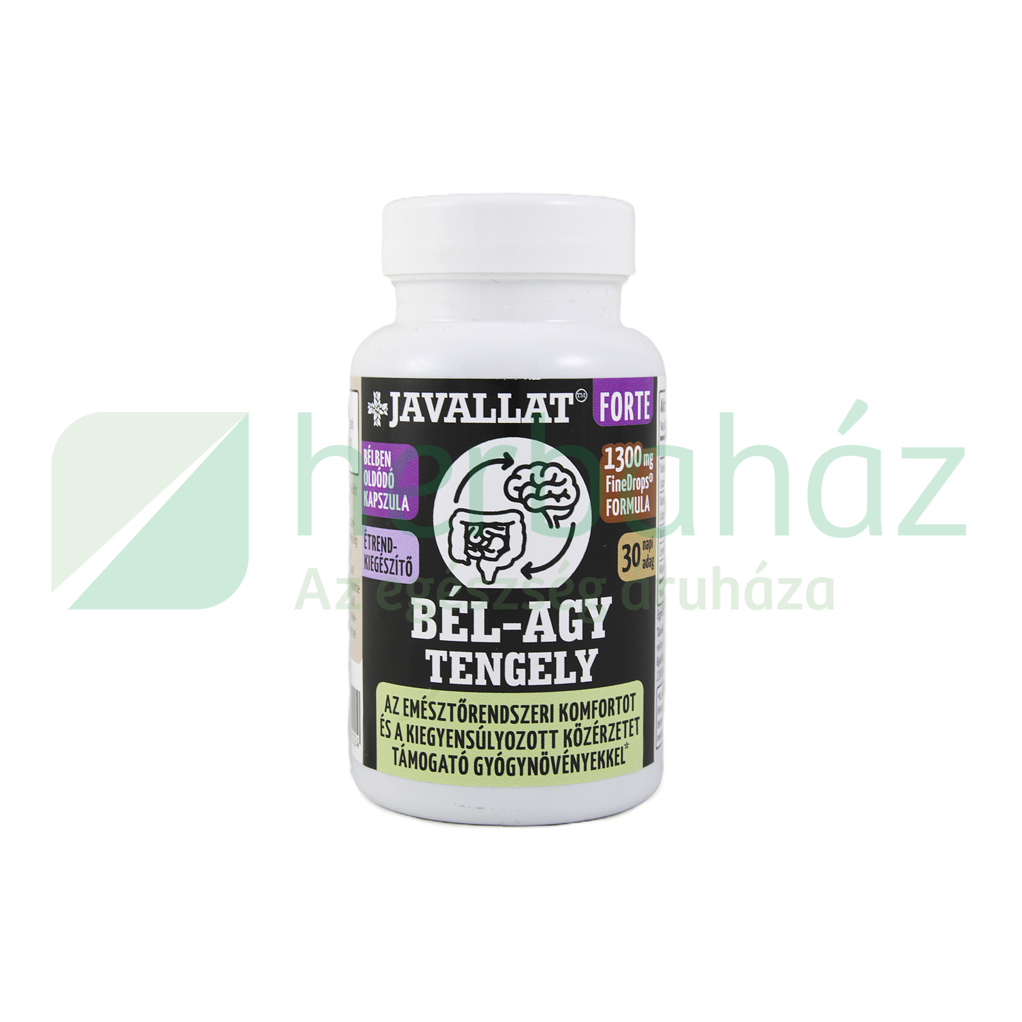 JAVALLAT FORTE BÉL-AGY TENGELY ÉTREND-KIEGÉSZÍTŐ GYÓGYNÖVÉNYEKKEL KAPSZULA 60DB