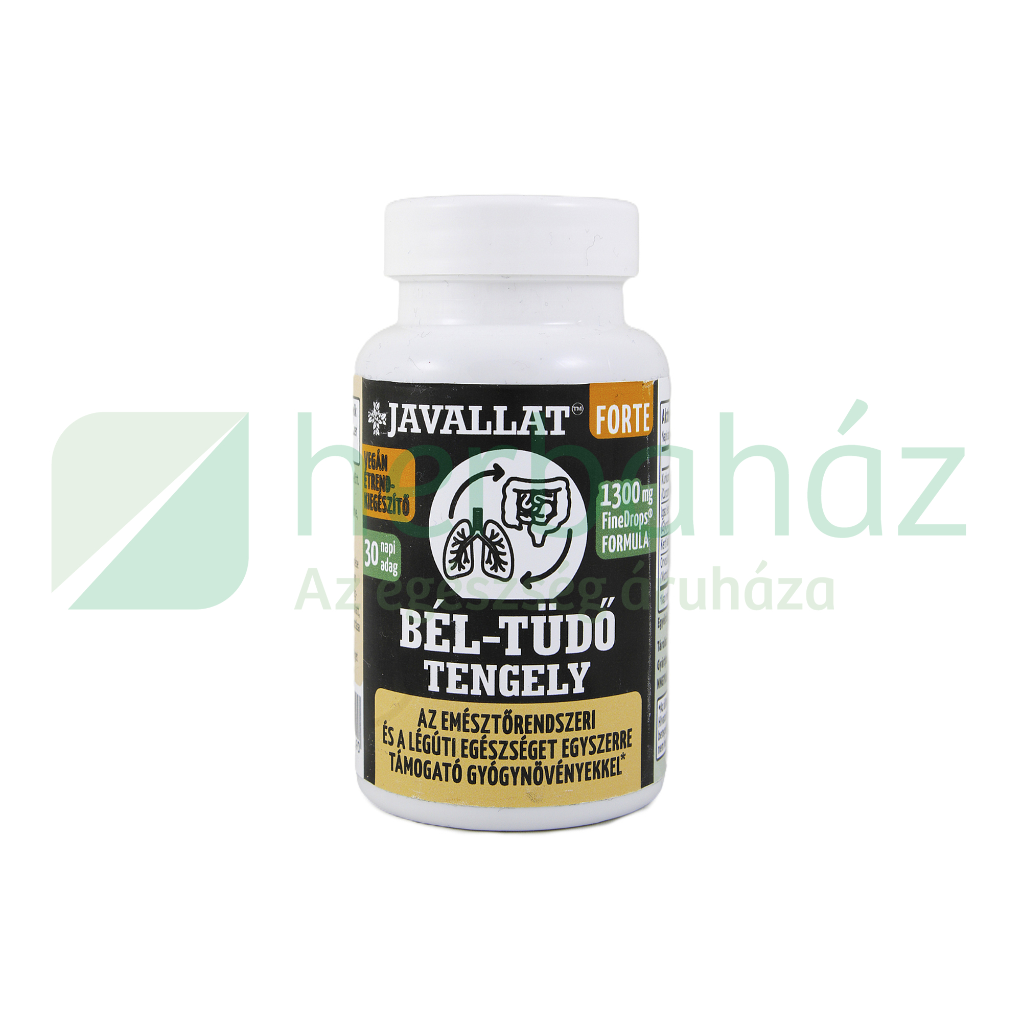JAVALLAT FORTE BÉL-TÜDŐ TENGELY ÉTREND-KIEGÉSZÍTŐ GYÓGYNÖVÉNYEKKEL KAPSZULA 60DB