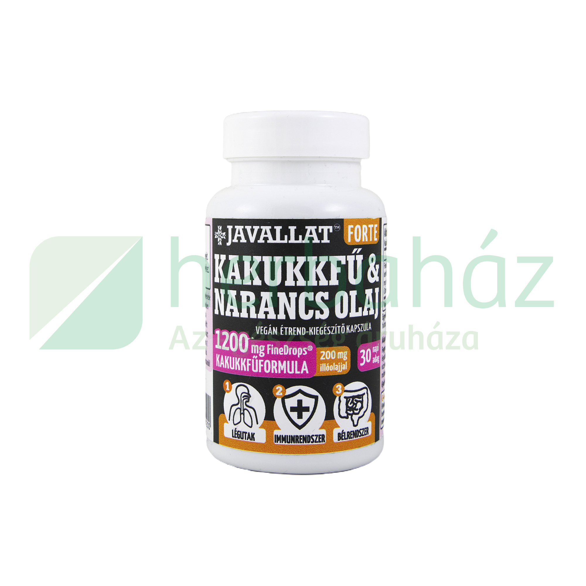 JAVALLAT FORTE KAKUKKFŰ & NARANCS OLAJ ÉTREND-KIEGÉSZÍTŐ KAPSZULA 60DB