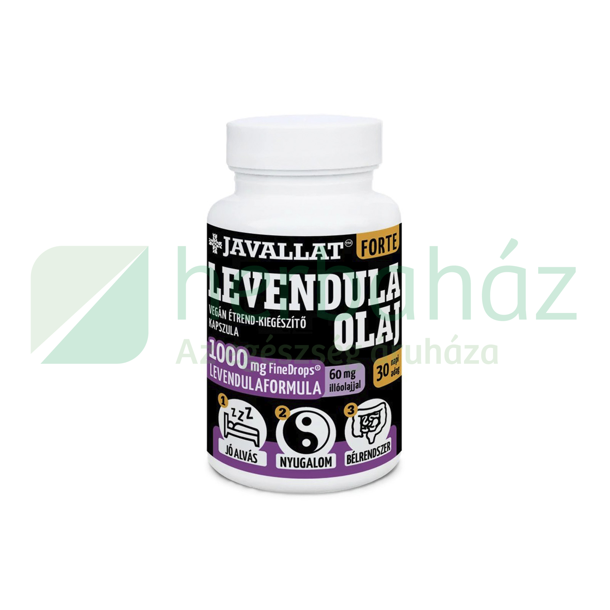 JAVALLAT FORTE LEVENDULA OLAJ ÉTREND-KIEGÉSZÍTŐ KAPSZULA 60DB