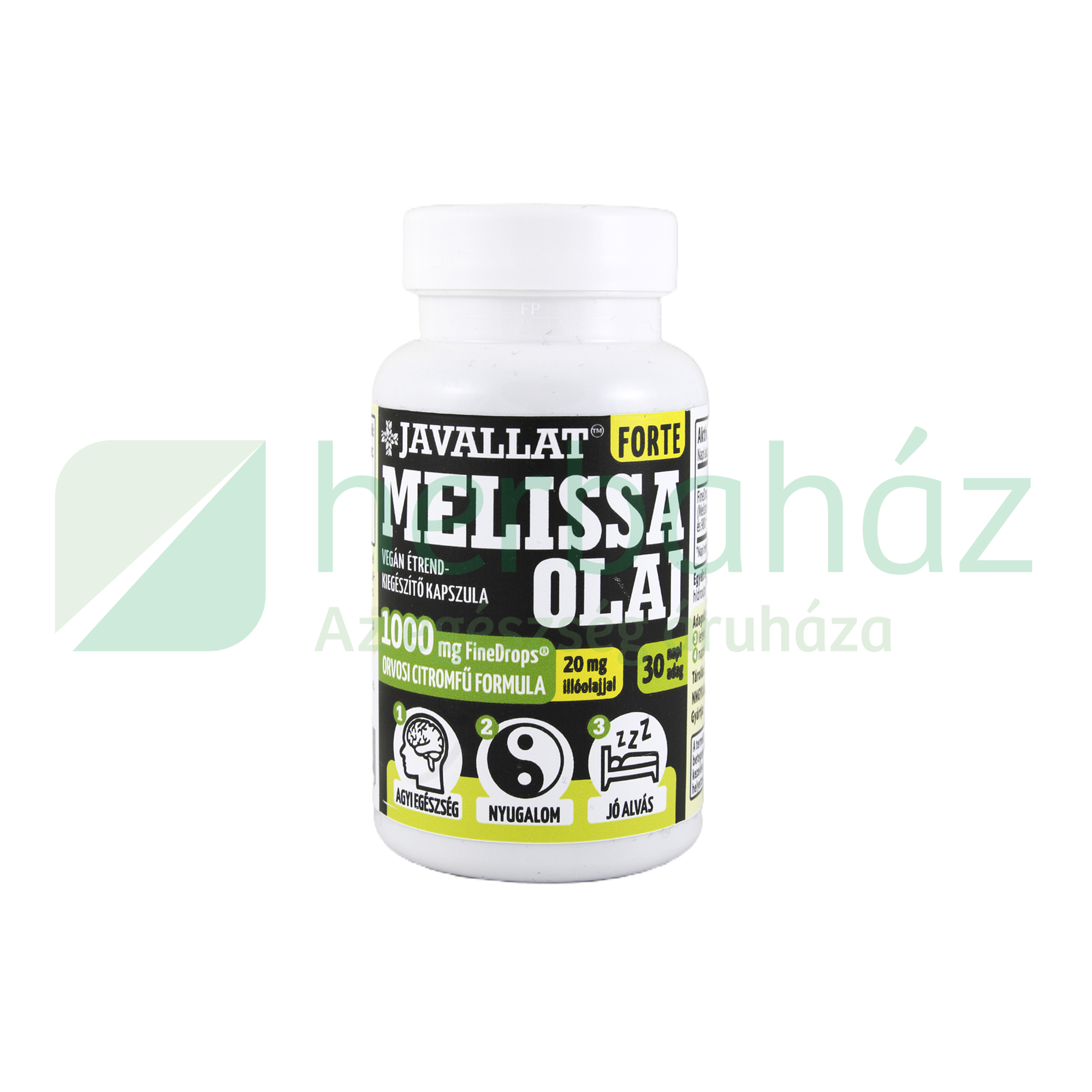 JAVALLAT FORTE MELISSA OLAJ ÉTREND-KIEGÉSZÍTŐ KAPSZULA 60DB