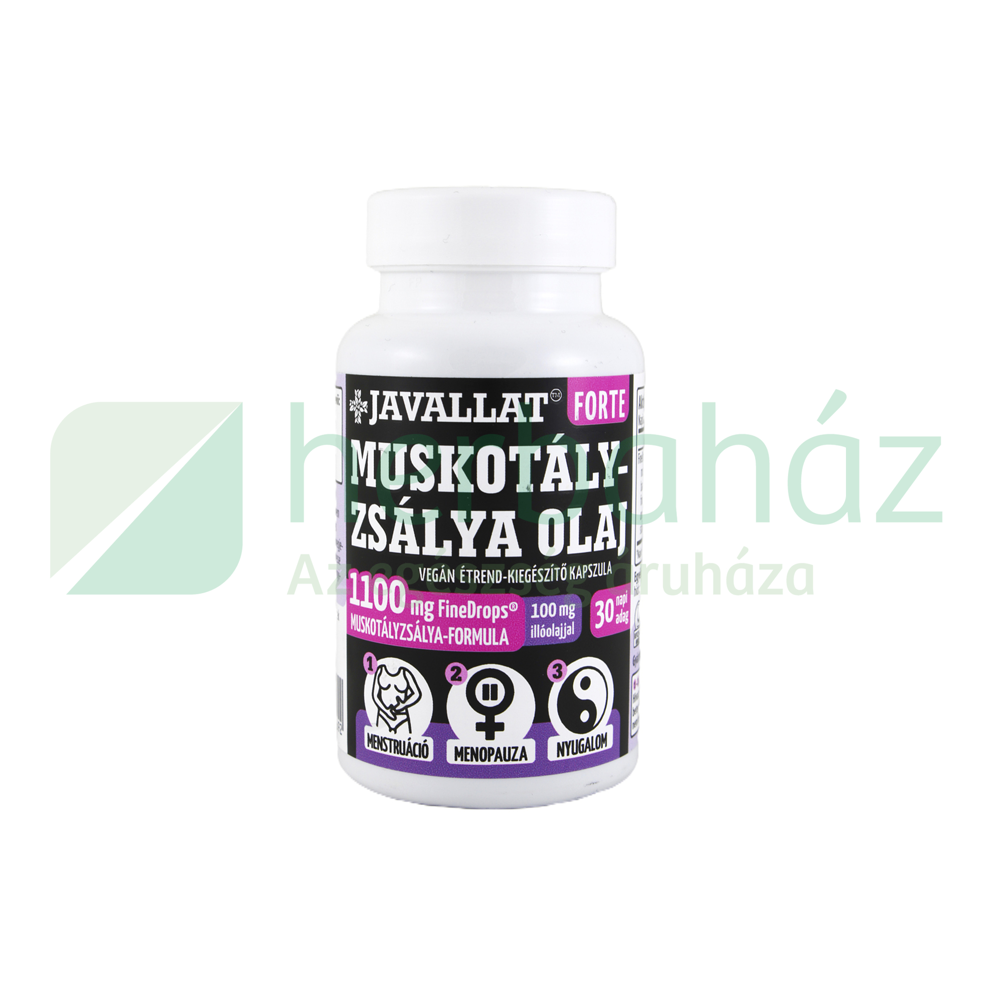 JAVALLAT FORTE MUSKOTÁLYZSÁLYA OLAJ ÉTREND-KIEGÉSZÍTŐ KAPSZULA 60DB
