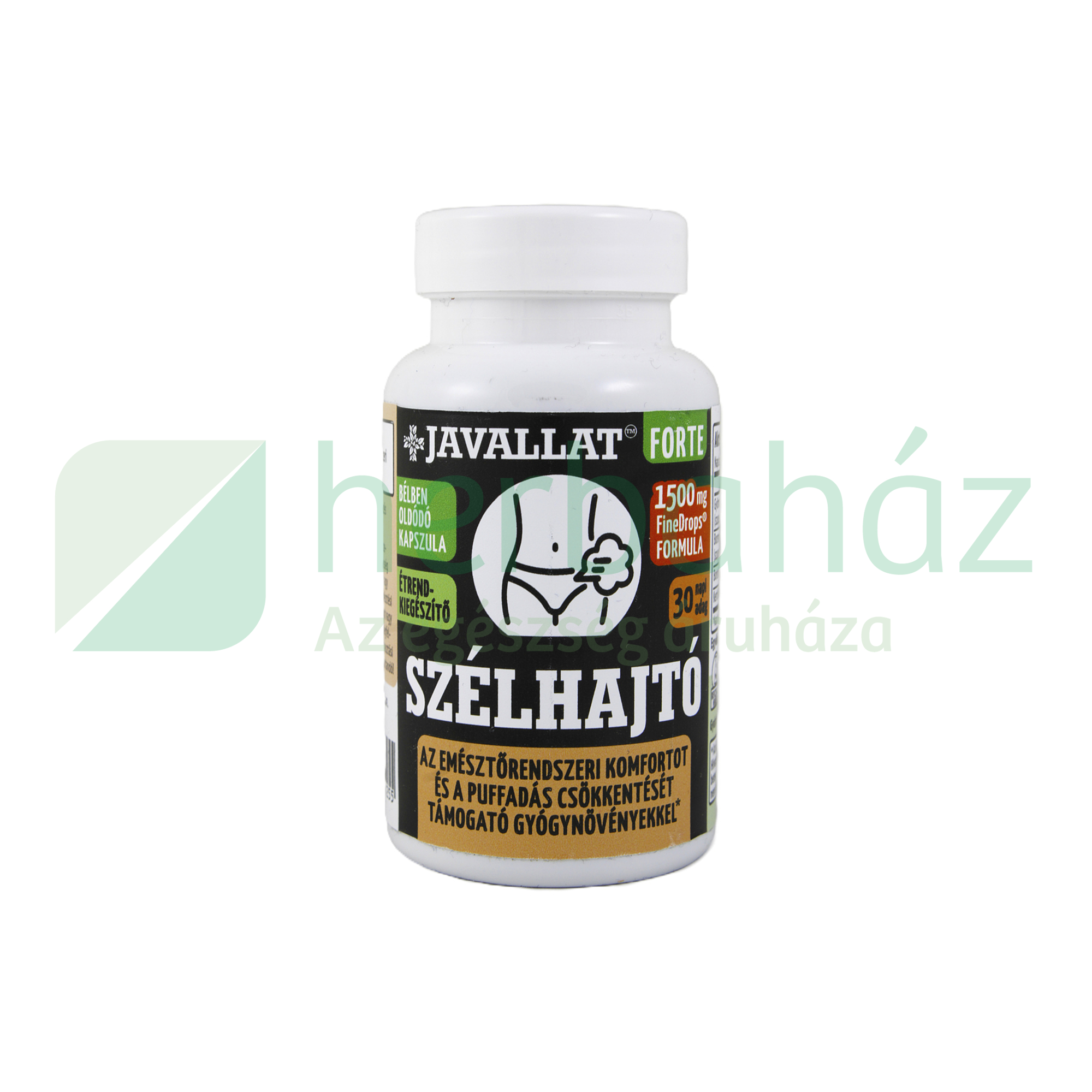 JAVALLAT FORTE SZÉLHAJTÓ KOMPLEX ÉTREND-KIEGÉSZÍTŐ GYÓGYNÖVÉNYEKKEL KAPSZULA 60DB