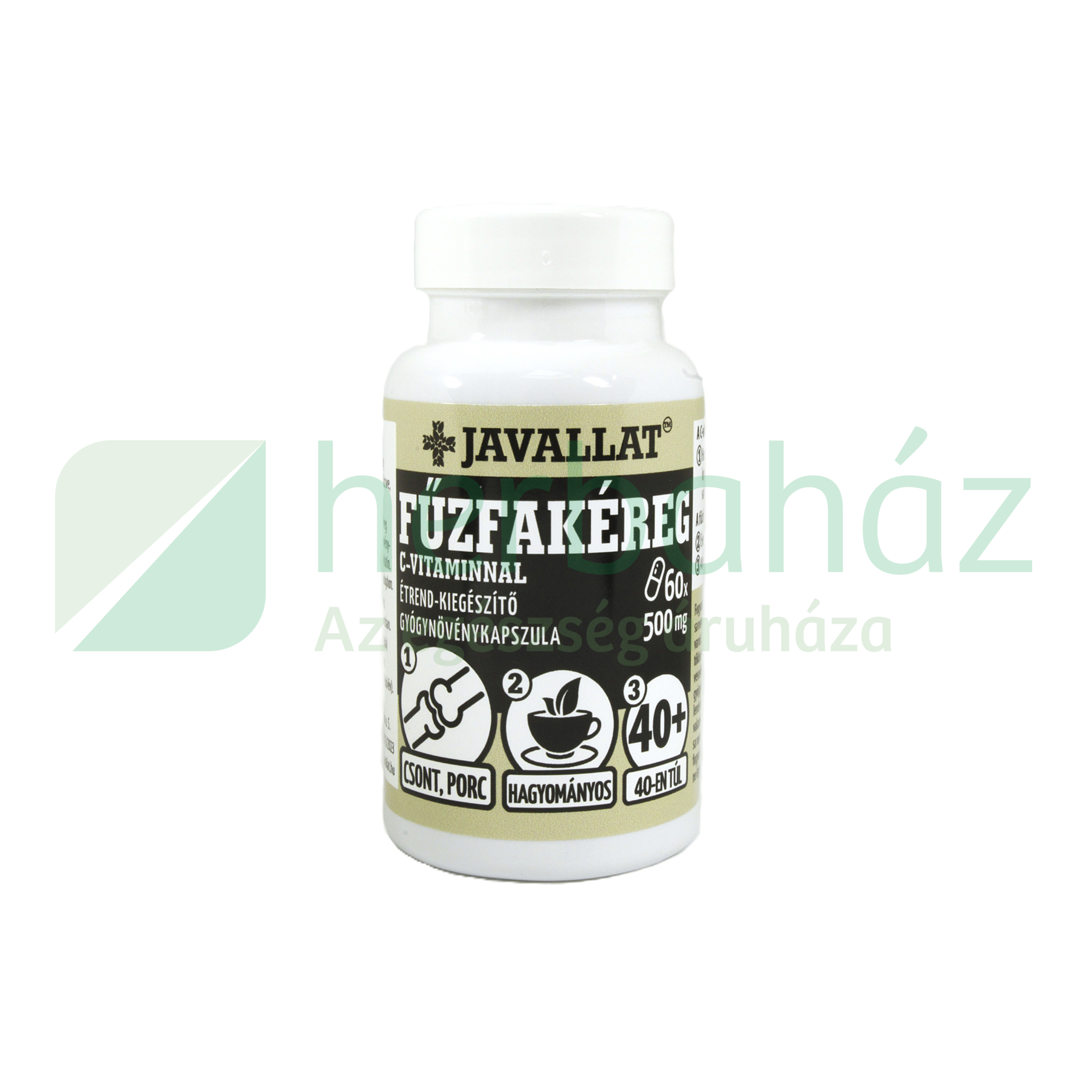 JAVALLAT FŰZFAKÉREG C-VITAMINNAL ÉTREND-KIEGÉSZÍTŐ GYÓGYNÖVÉNYKAPSZULA 60DB