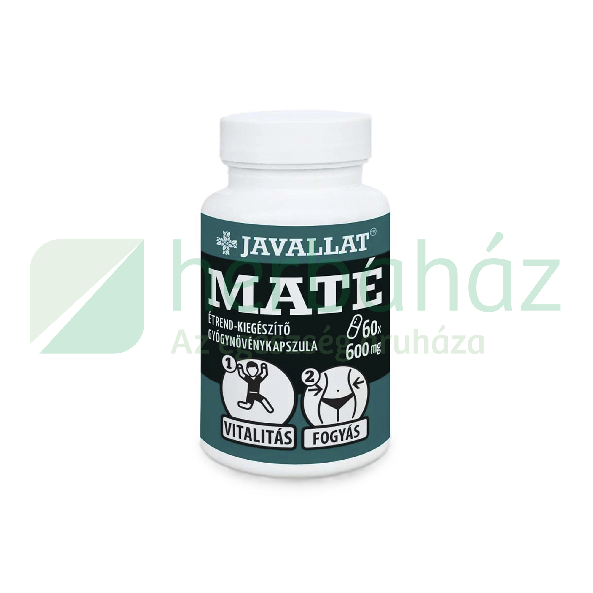 JAVALLAT MATÉ ÉTREND-KIEGÉSZÍTŐ GYÓGYNÖVÉNYKAPSZULA 60DB